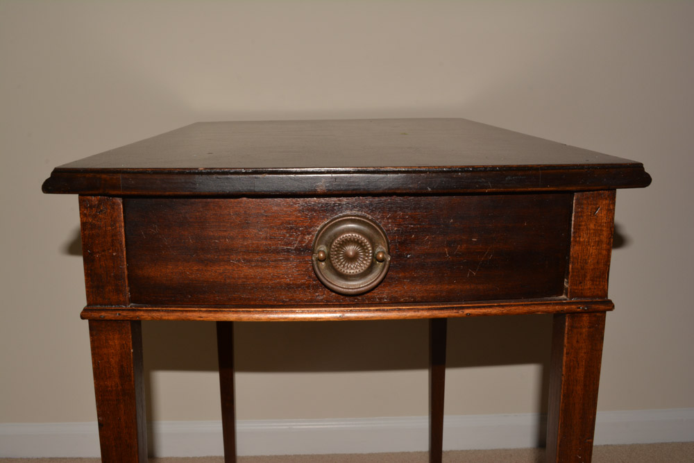 Vintage Wooden End Table