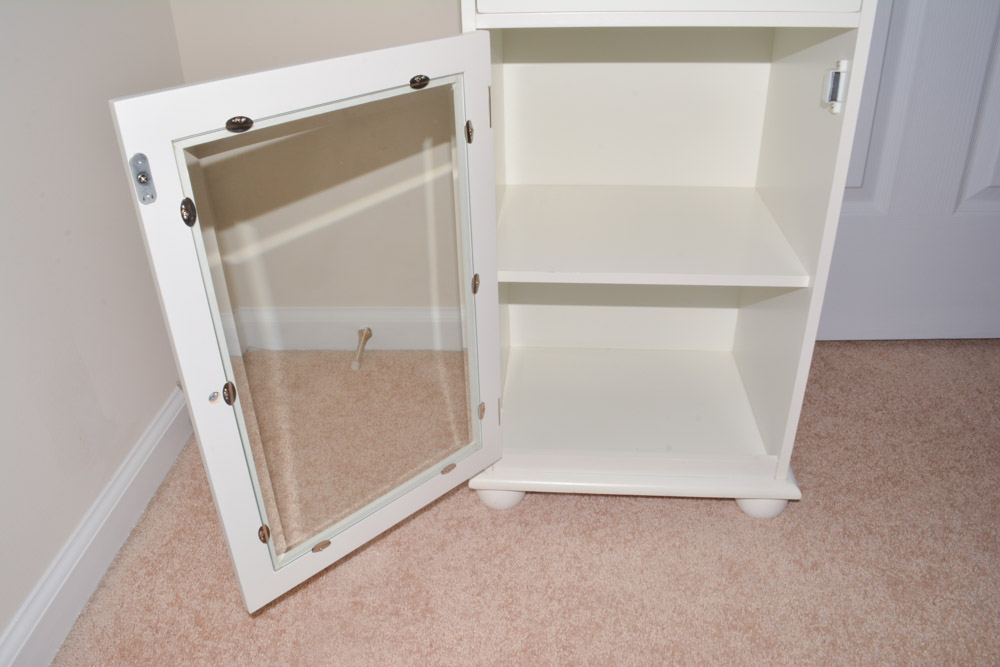 Small White Wooden Cabinet