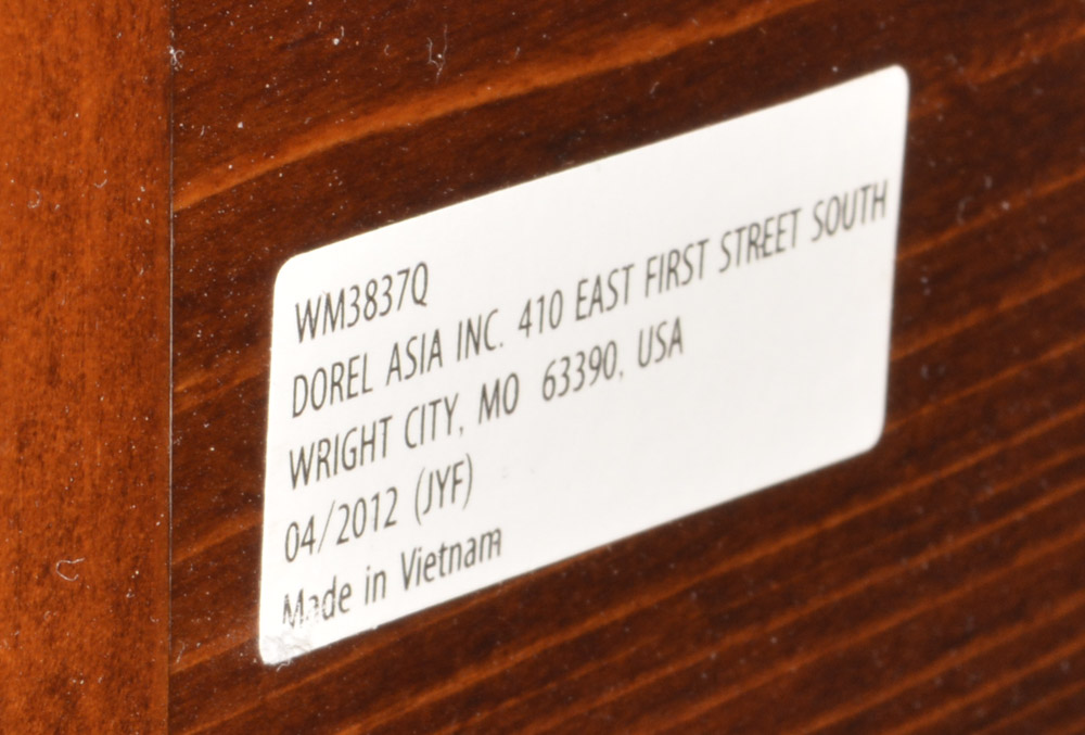 Contemporary Queen Size Cherry Headboard by Dorel