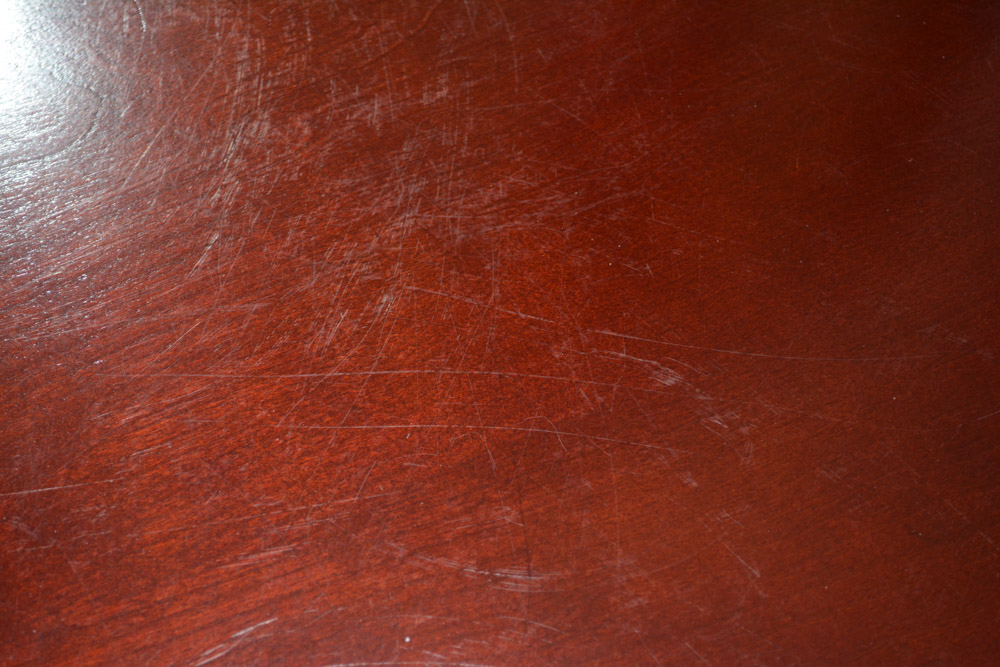 Contemporary Queen Anne-Style Vanity with Mirror and Stool