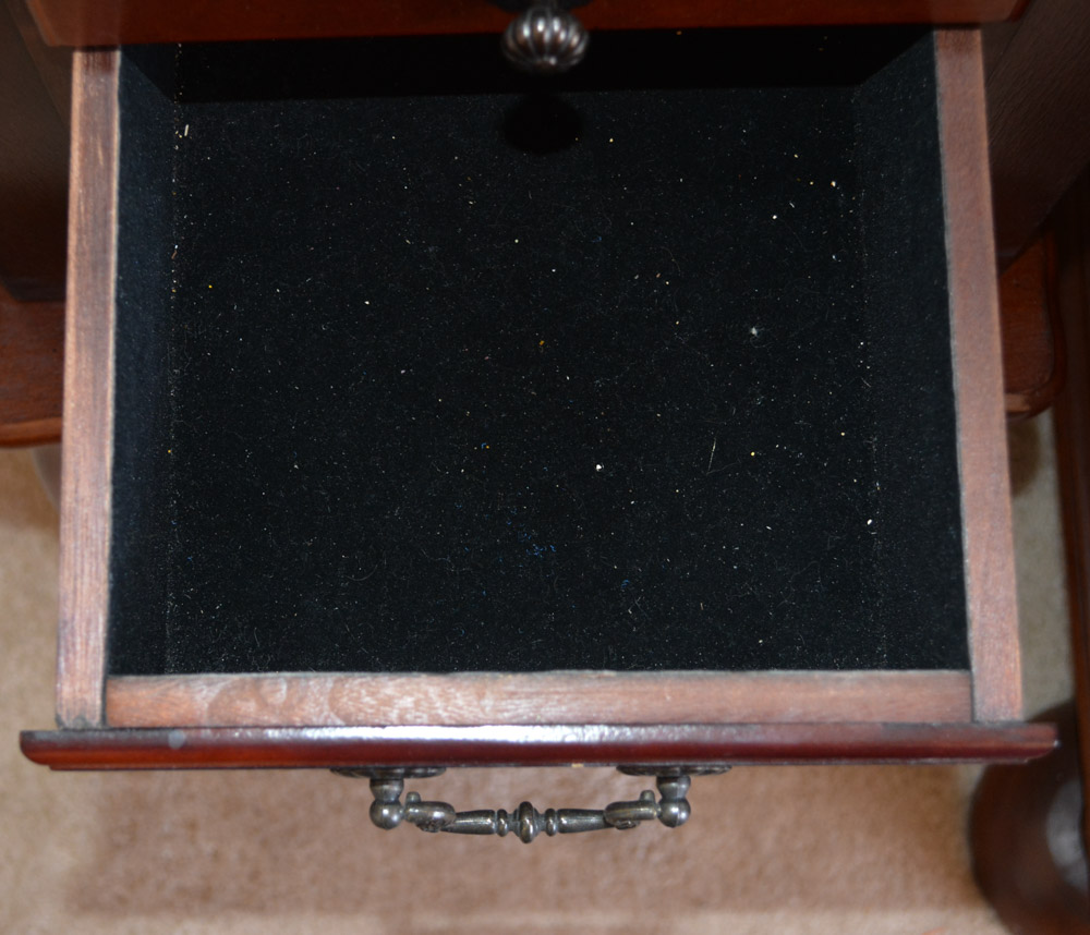 Contemporary Queen Anne-Style Jewelry Cabinet by Powell