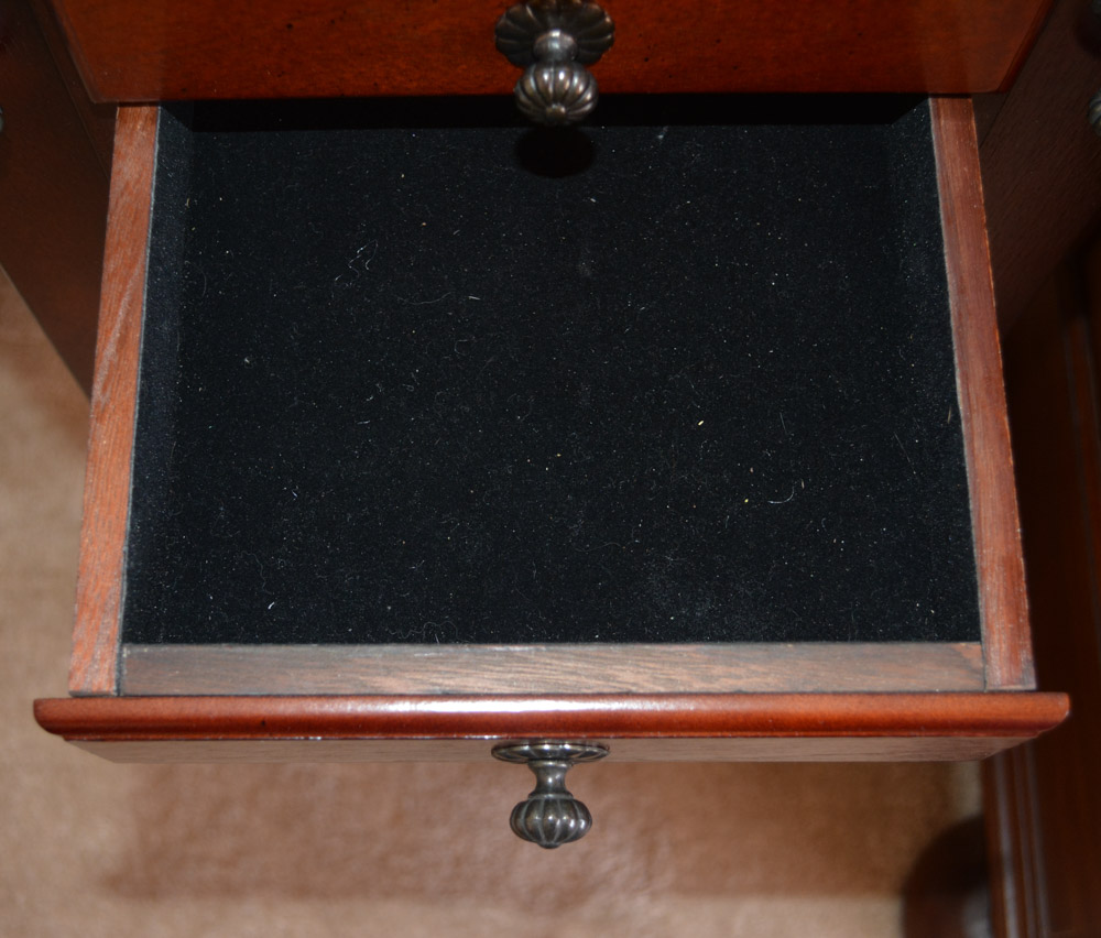 Contemporary Queen Anne-Style Jewelry Cabinet by Powell