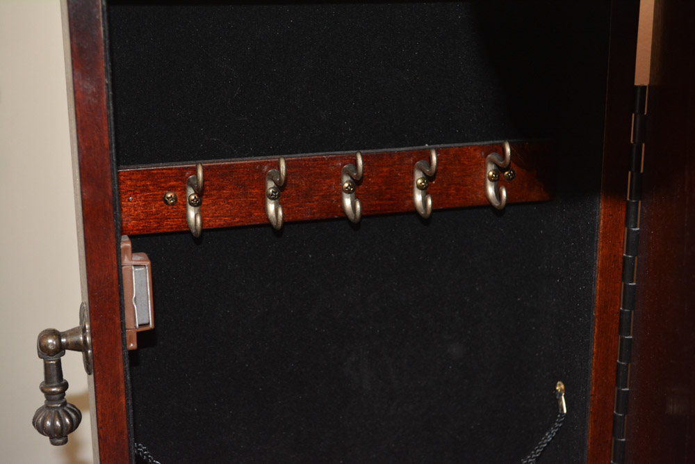 Contemporary Queen Anne-Style Jewelry Cabinet by Powell