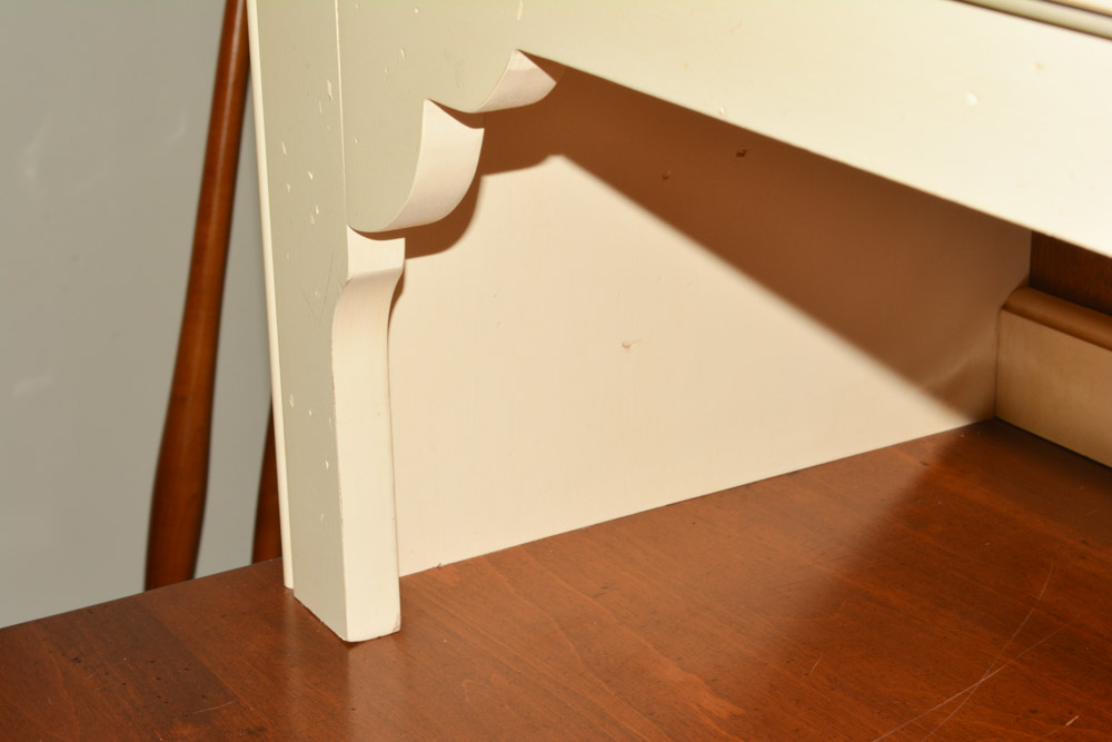 Contemporary Maple Buffet with Hutch by Ethan Allen