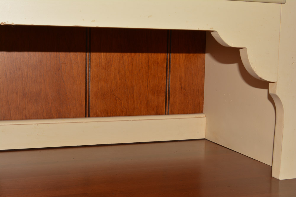 Contemporary Maple Buffet with Hutch by Ethan Allen