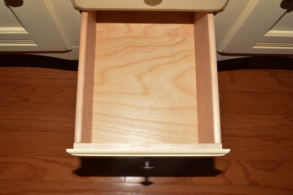 Contemporary Maple Buffet with Hutch by Ethan Allen