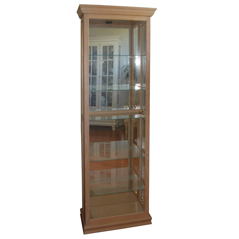 Contemporary Oak Display Cabinet by Pulaski