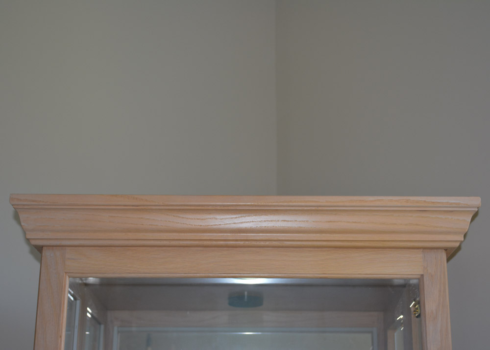 Contemporary Oak Display Cabinet by Pulaski