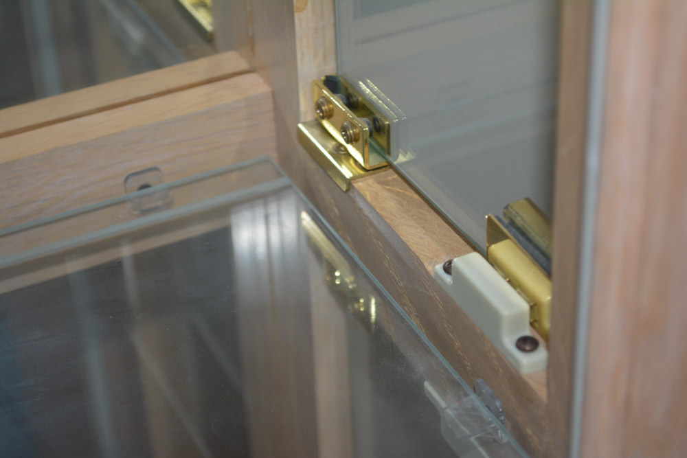 Contemporary Oak Display Cabinet by Pulaski