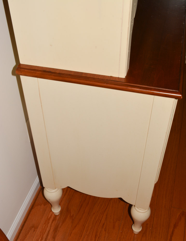 Contemporary Maple Buffet with Hutch by Ethan Allen