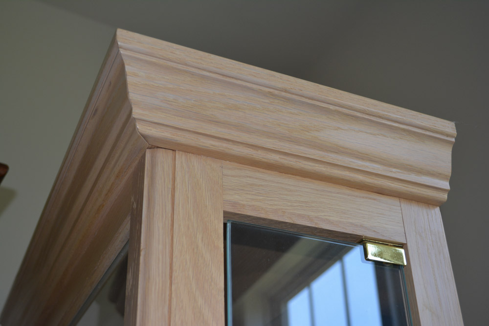 Contemporary Oak Display Cabinet by Pulaski