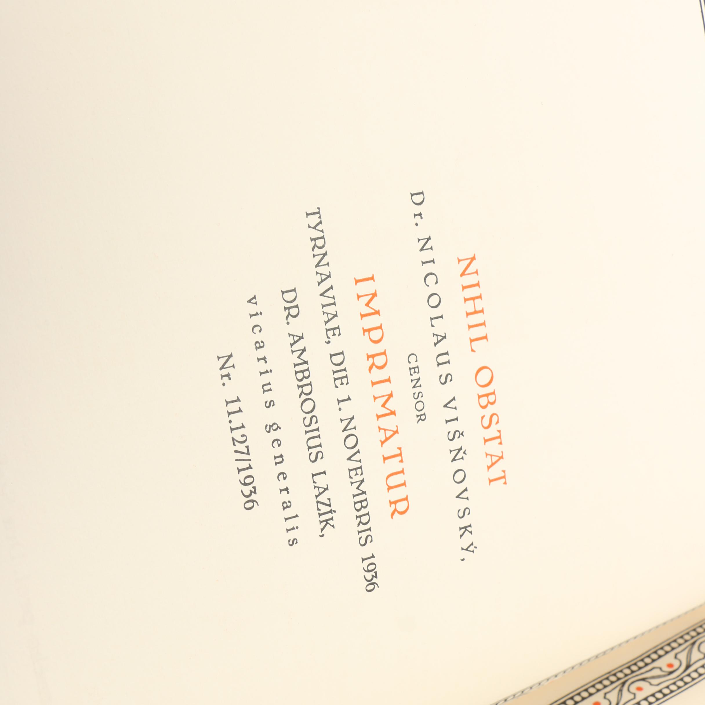 1937 First Edition "Písmo Svaté V Obrazech"