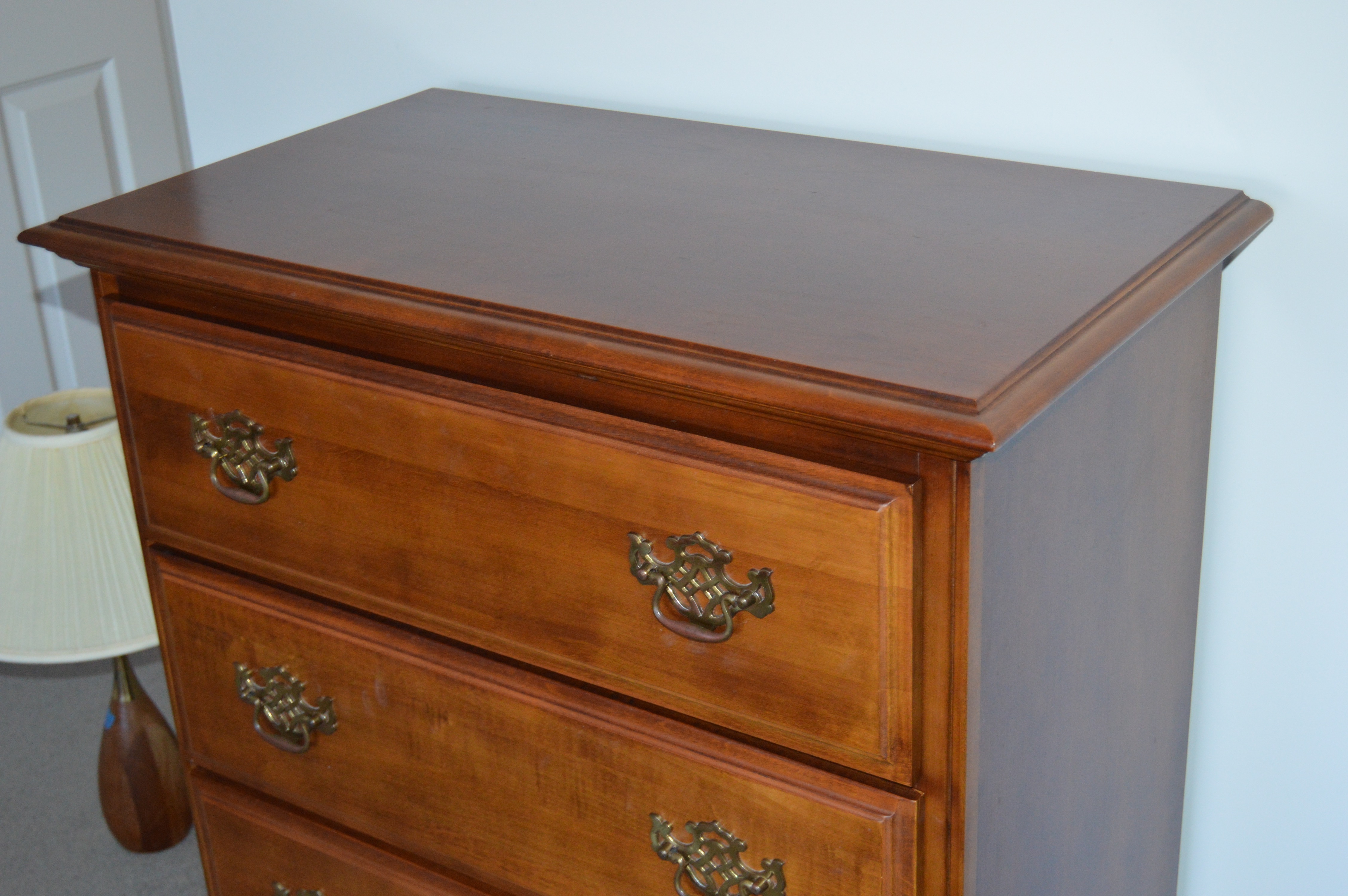 Wood Dresser, Desk and Chair Set