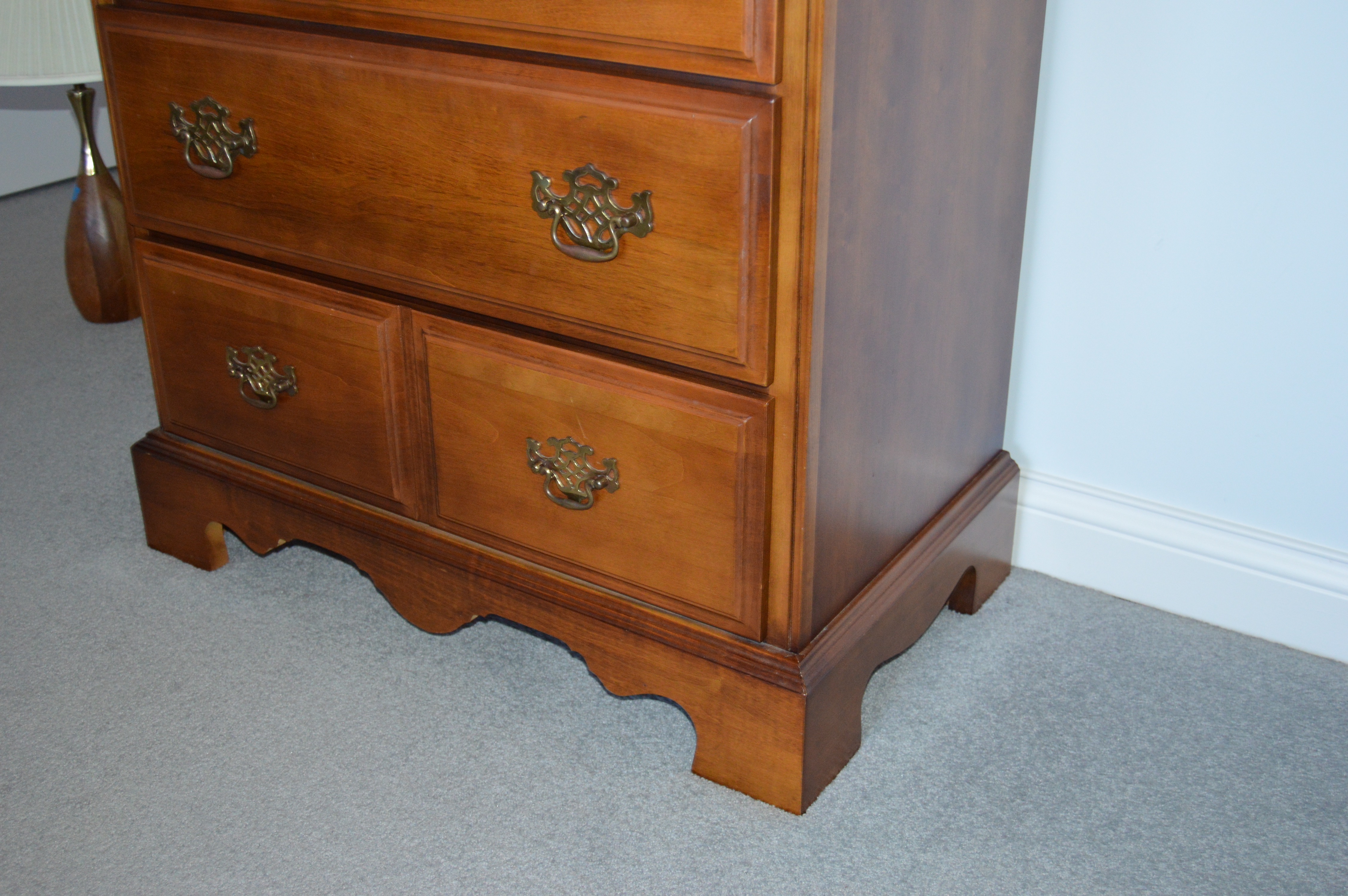 Wood Dresser, Desk and Chair Set