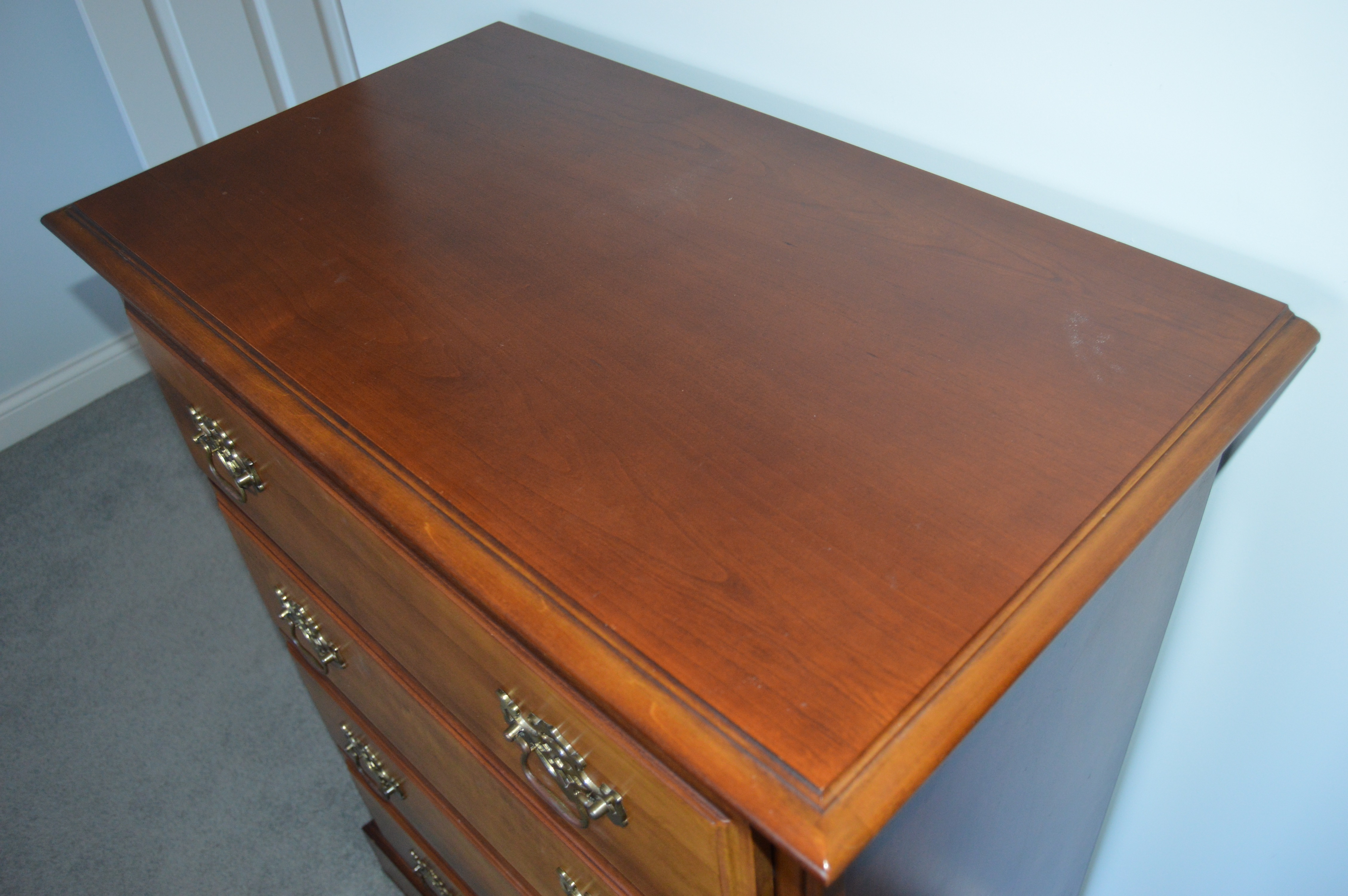 Wood Dresser, Desk and Chair Set