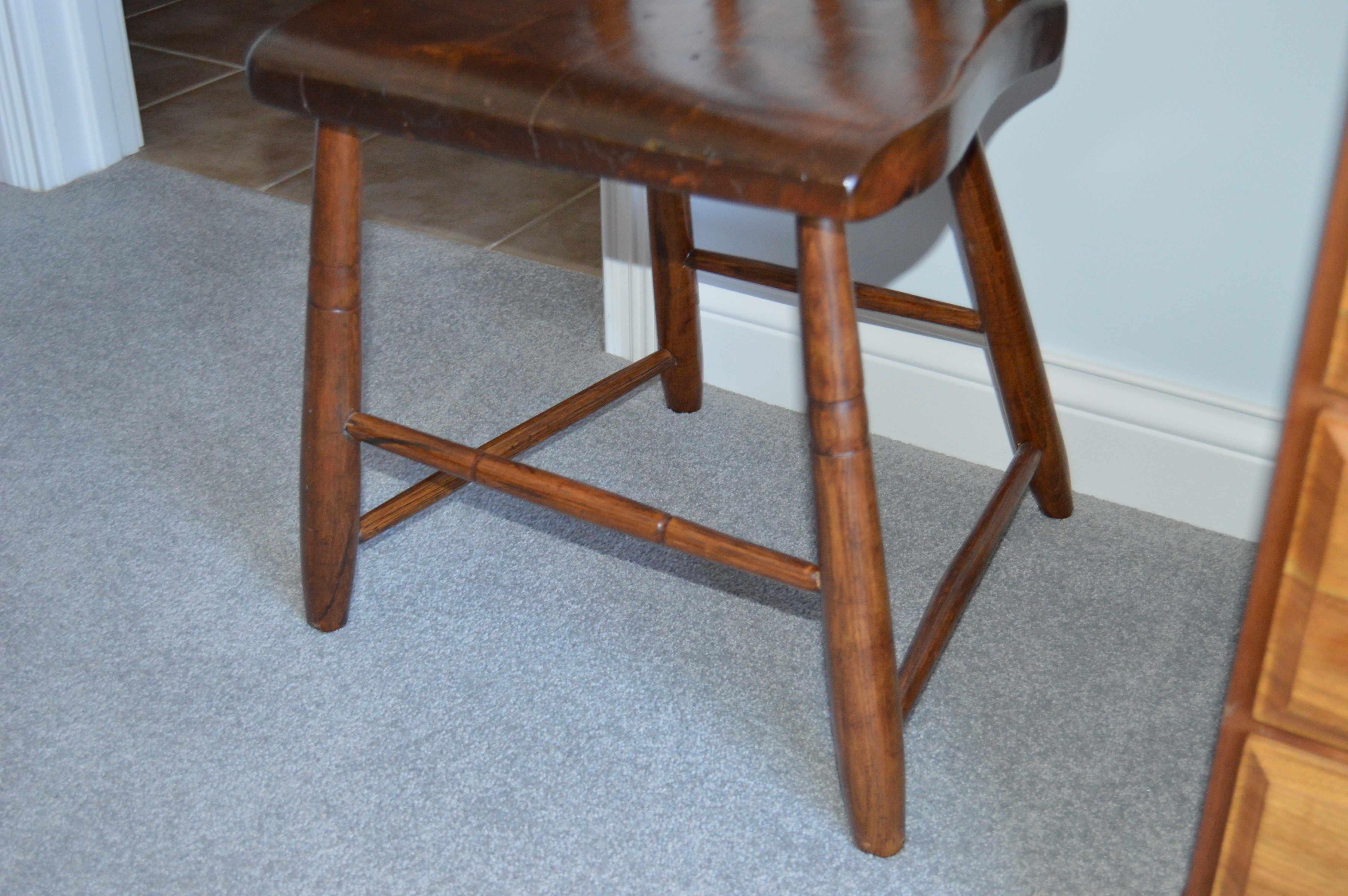Wood Dresser, Desk and Chair Set