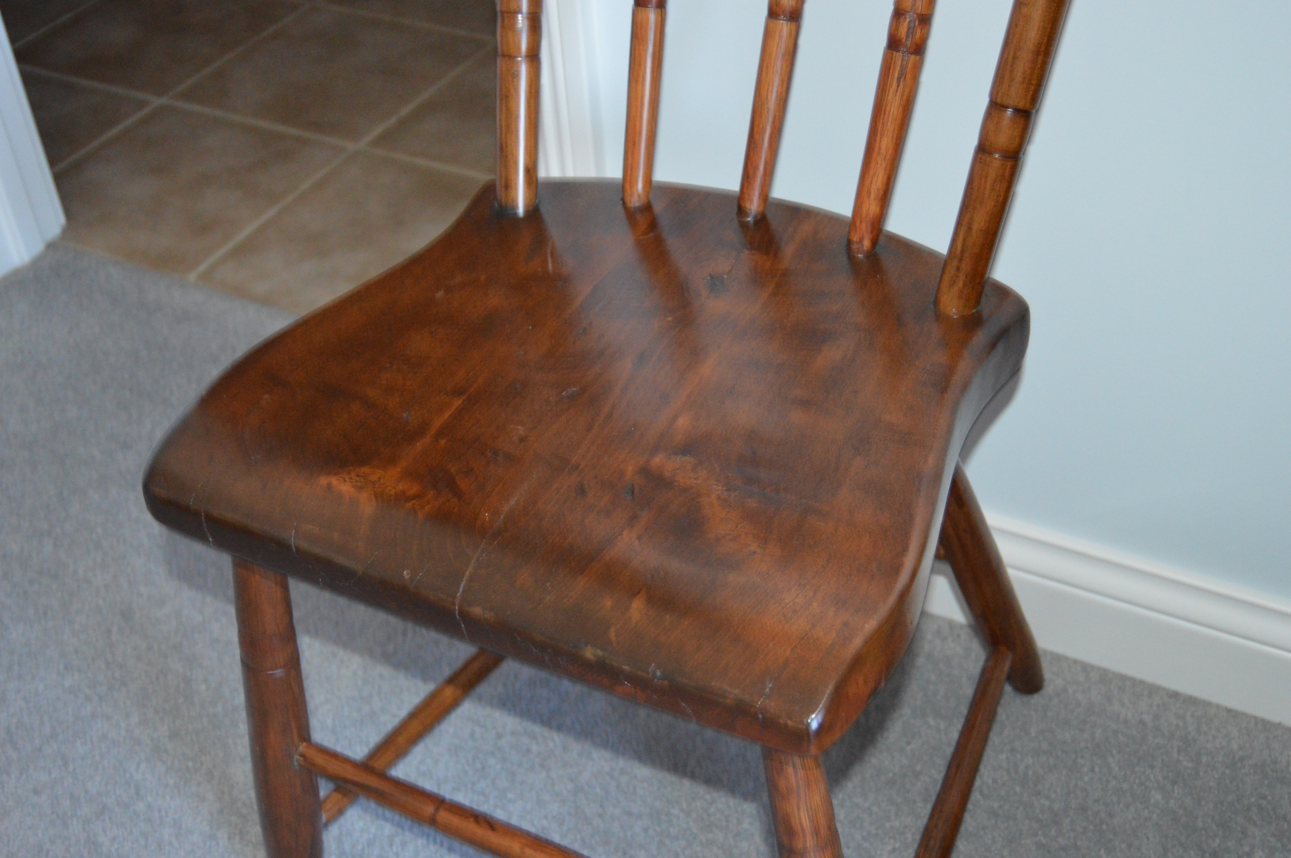 Wood Dresser, Desk and Chair Set