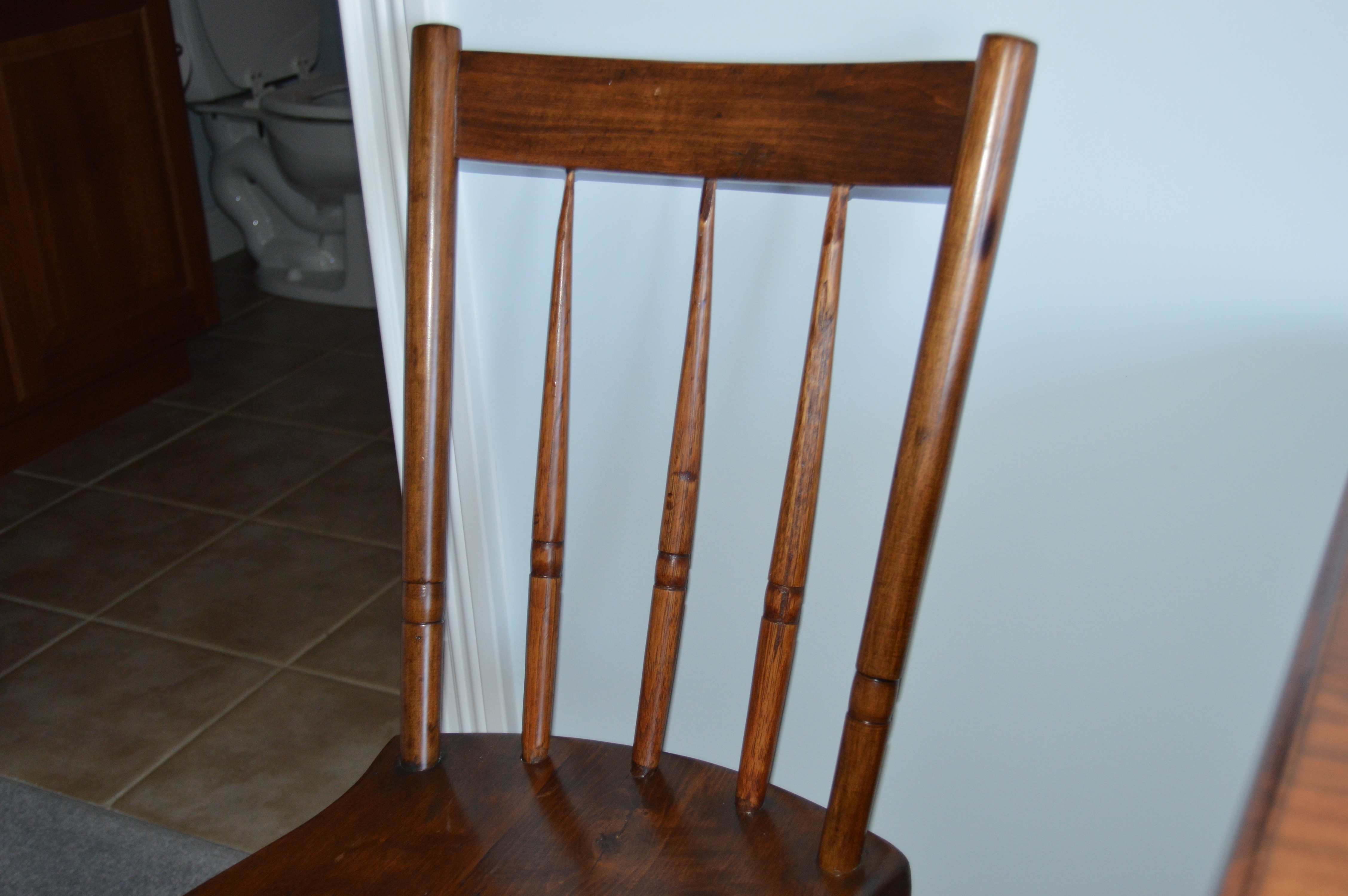 Wood Dresser, Desk and Chair Set