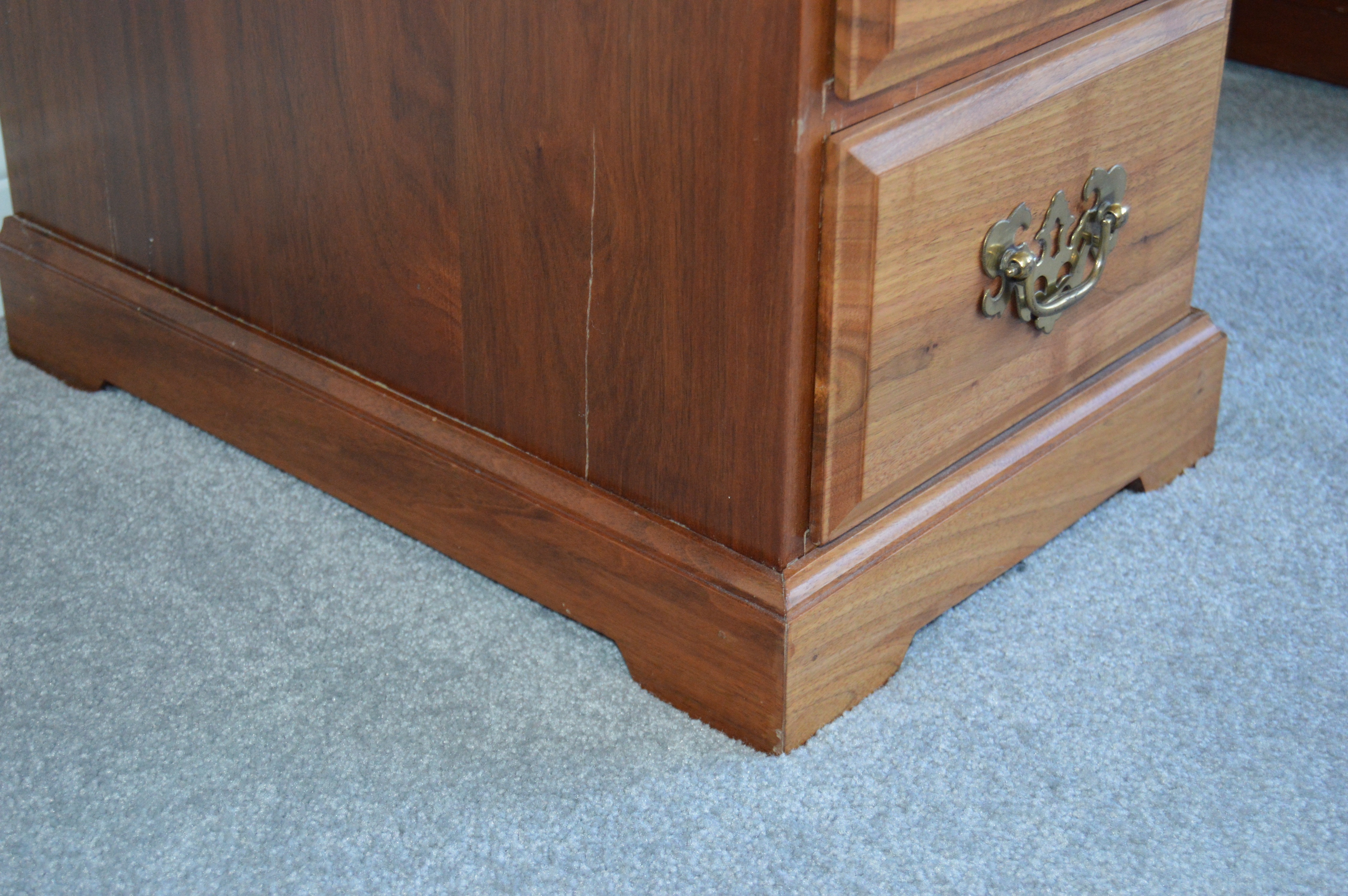 Wood Dresser, Desk and Chair Set