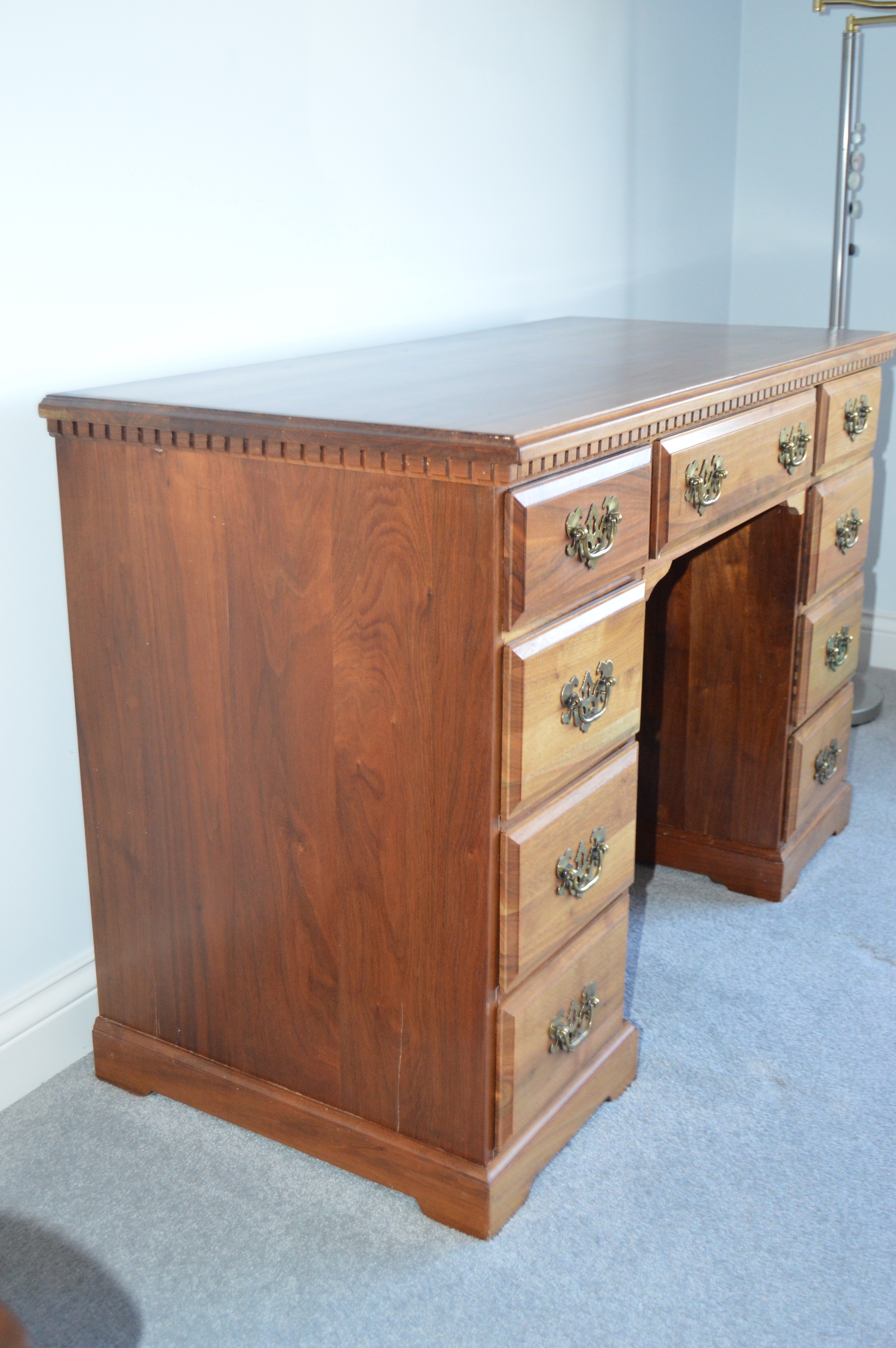 Wood Dresser, Desk and Chair Set