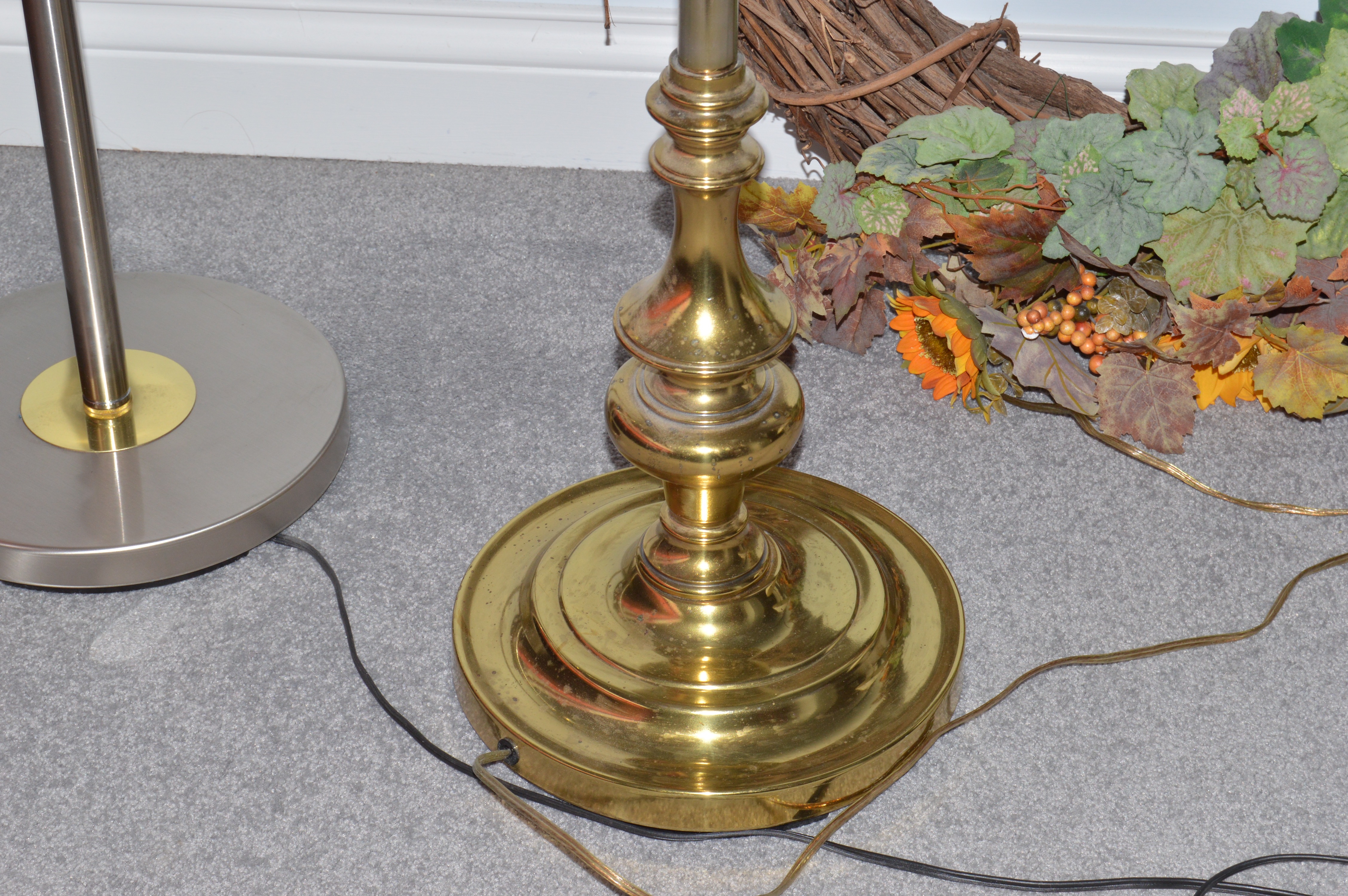 Assorted Lighting and Wreath Decor