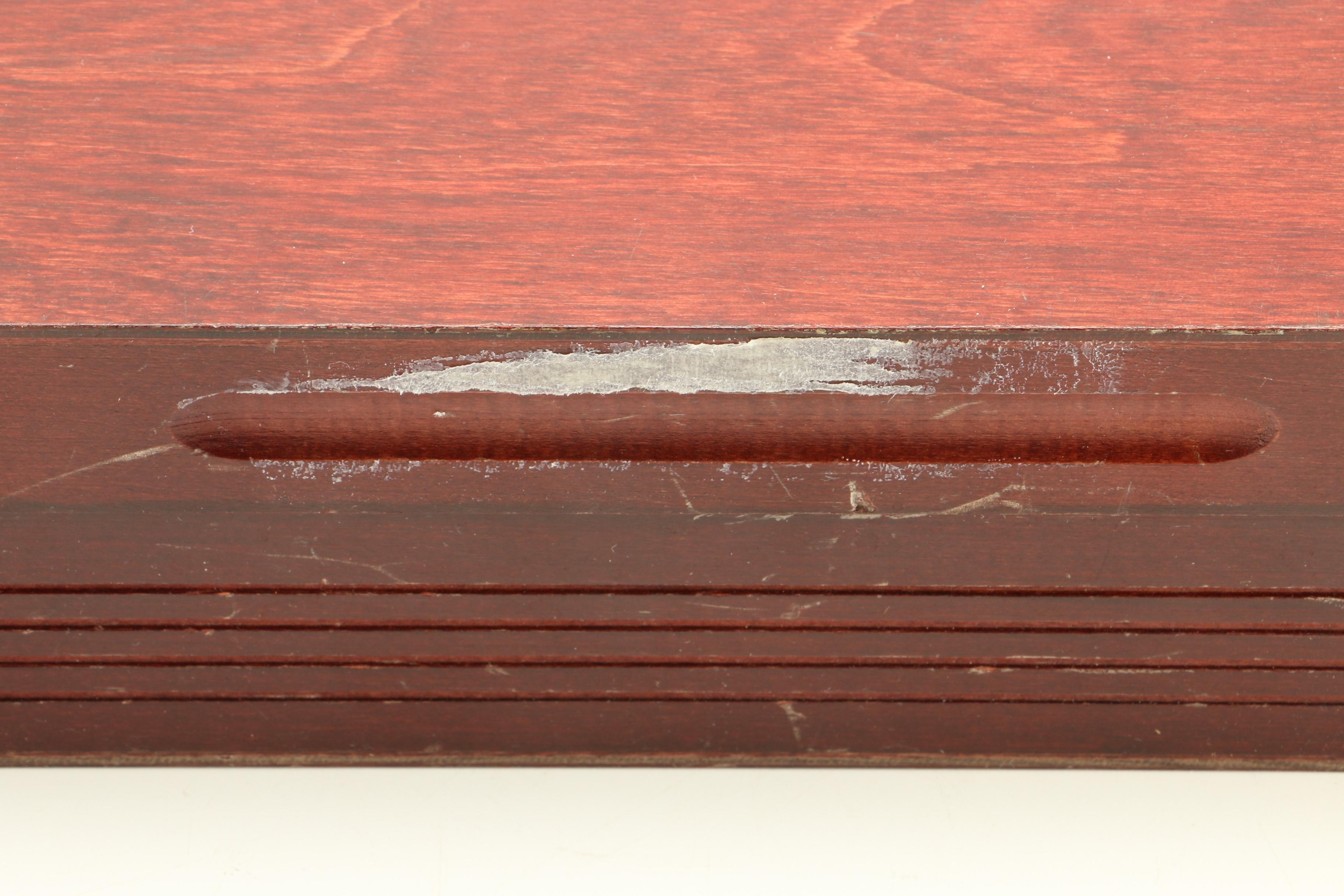 Wallace Brothers "Roseanne" Silver Plate Flatware Set With Case