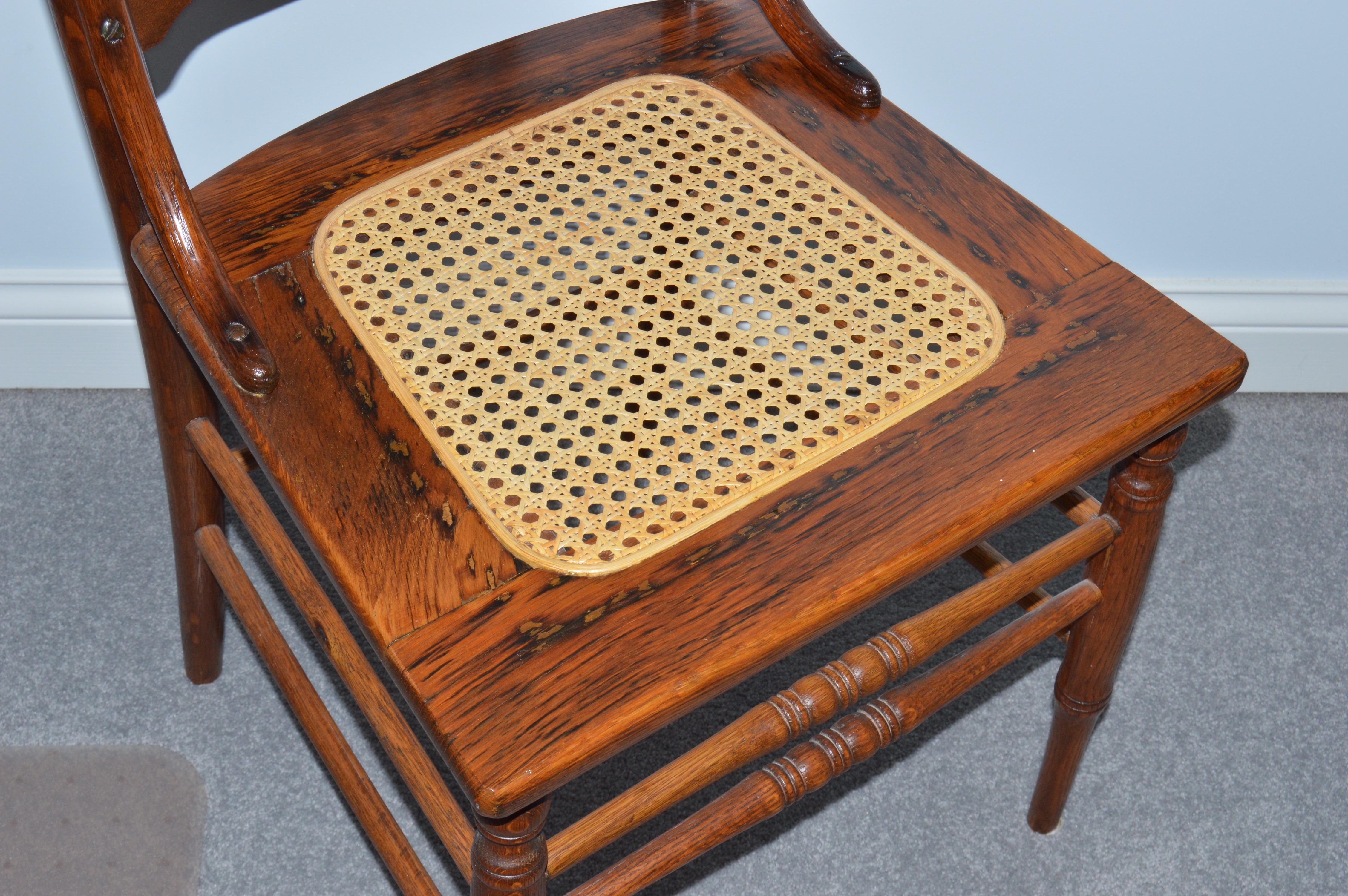 Roll-Top Desk and Side Chair