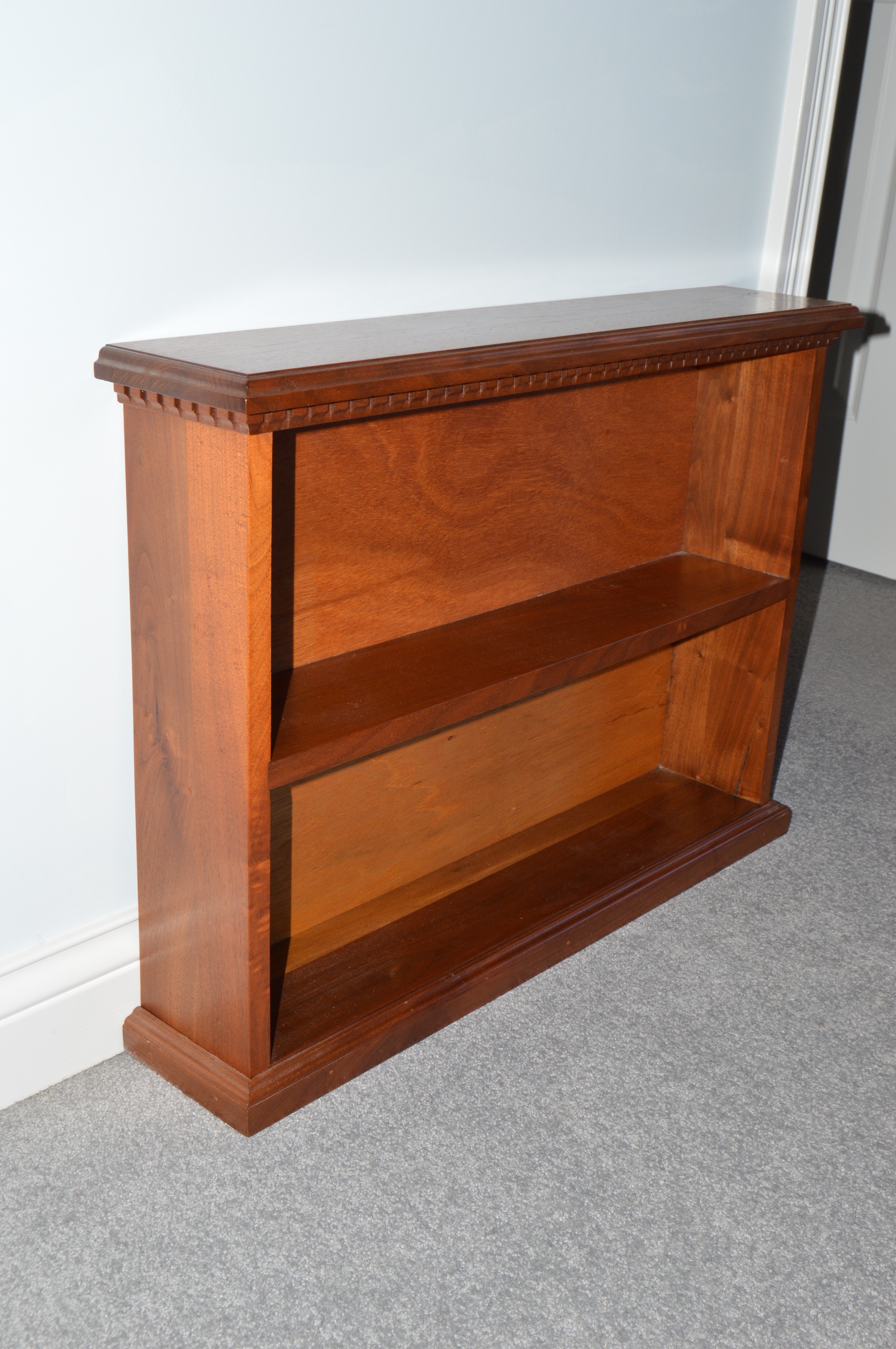 Vintage Child's Rocking Chair and Wood Display Shelf