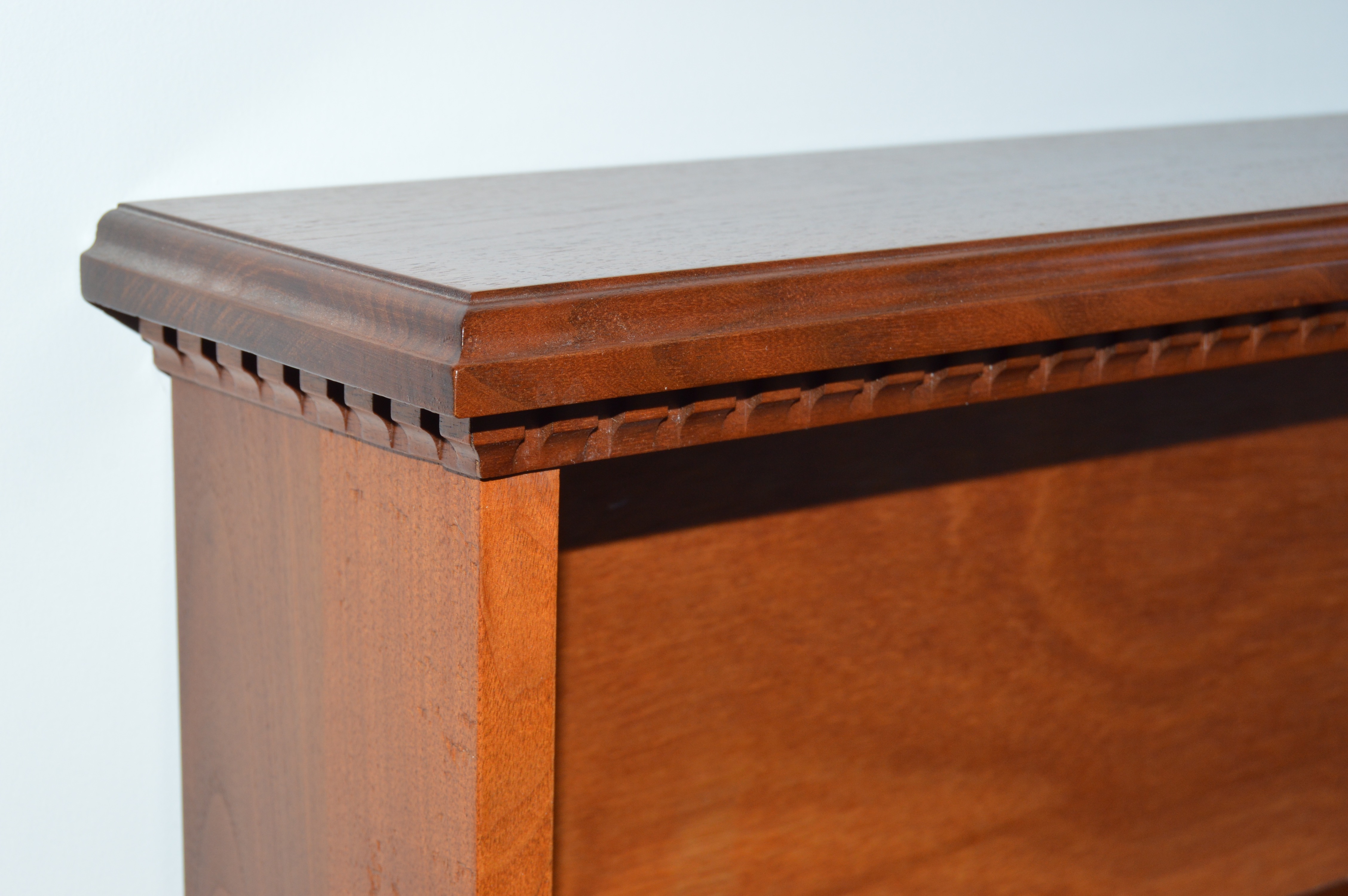 Vintage Child's Rocking Chair and Wood Display Shelf