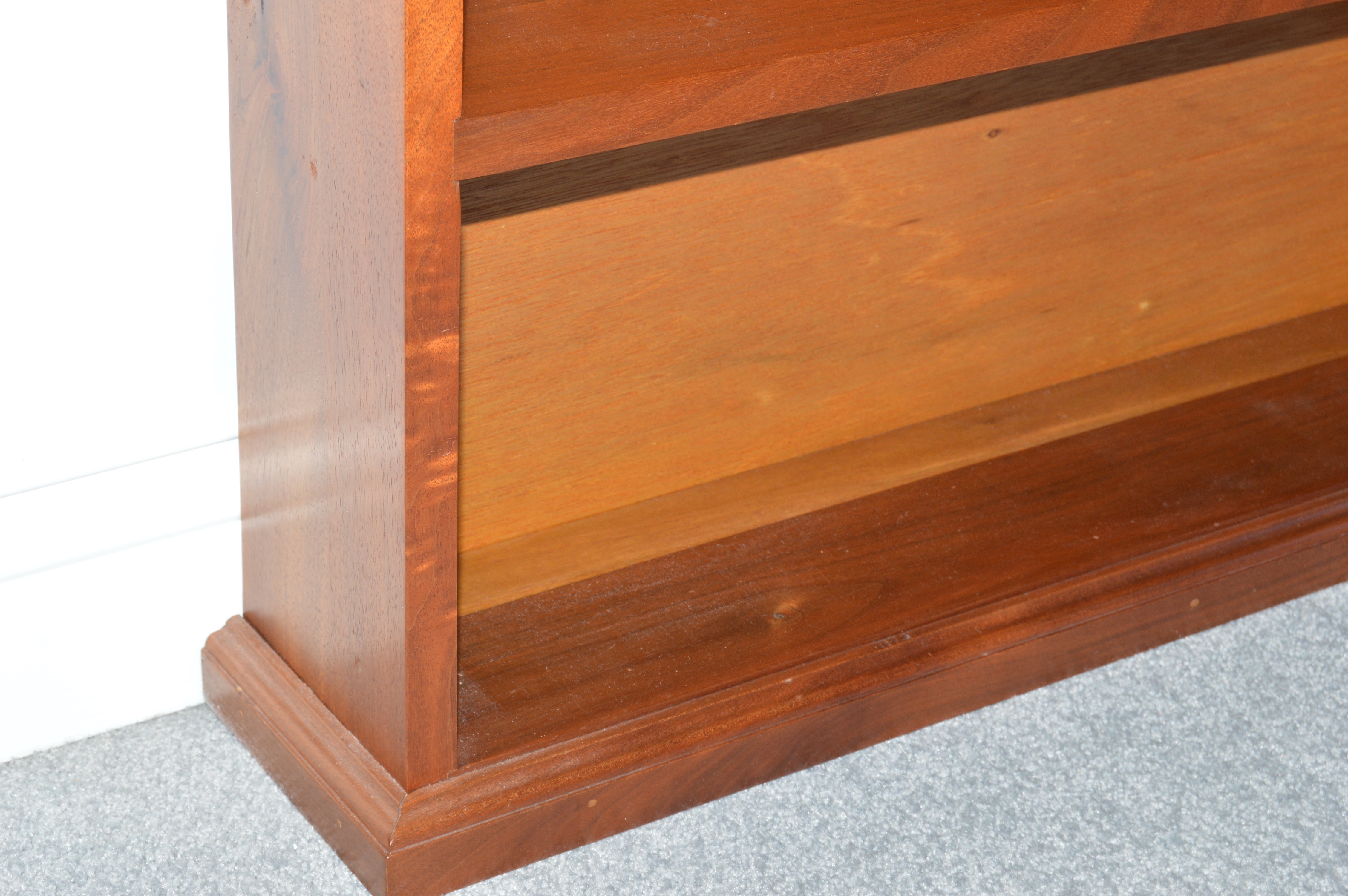 Vintage Child's Rocking Chair and Wood Display Shelf