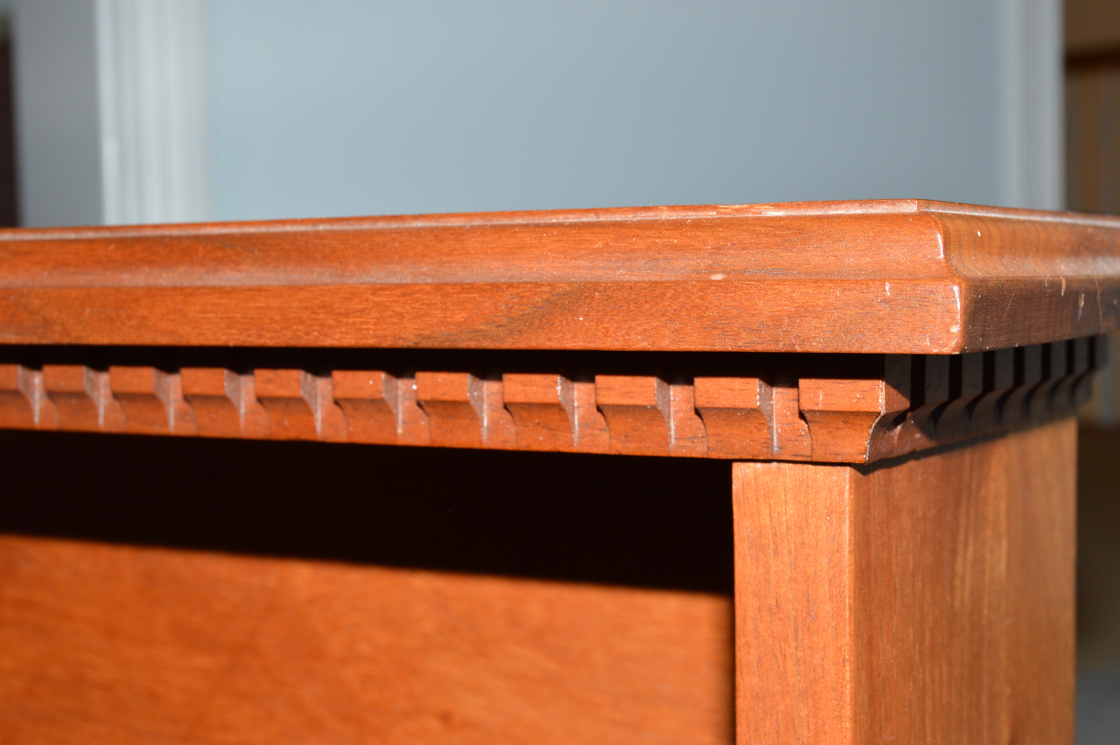 Vintage Child's Rocking Chair and Wood Display Shelf
