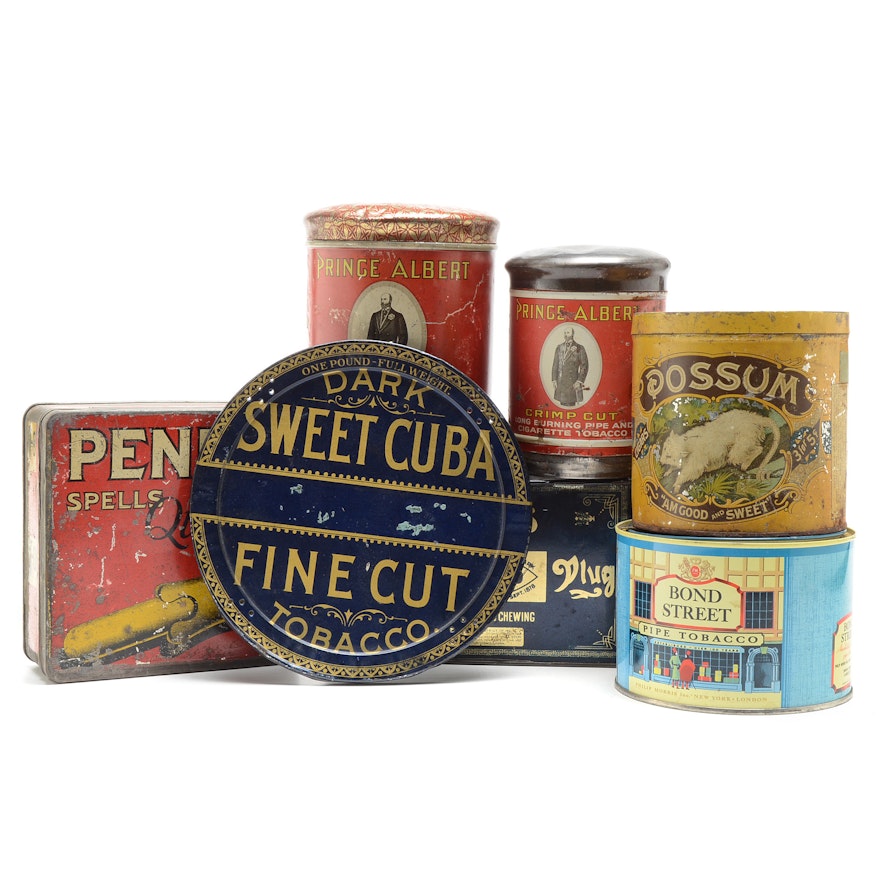 Vintage Tobacco Tin Containers