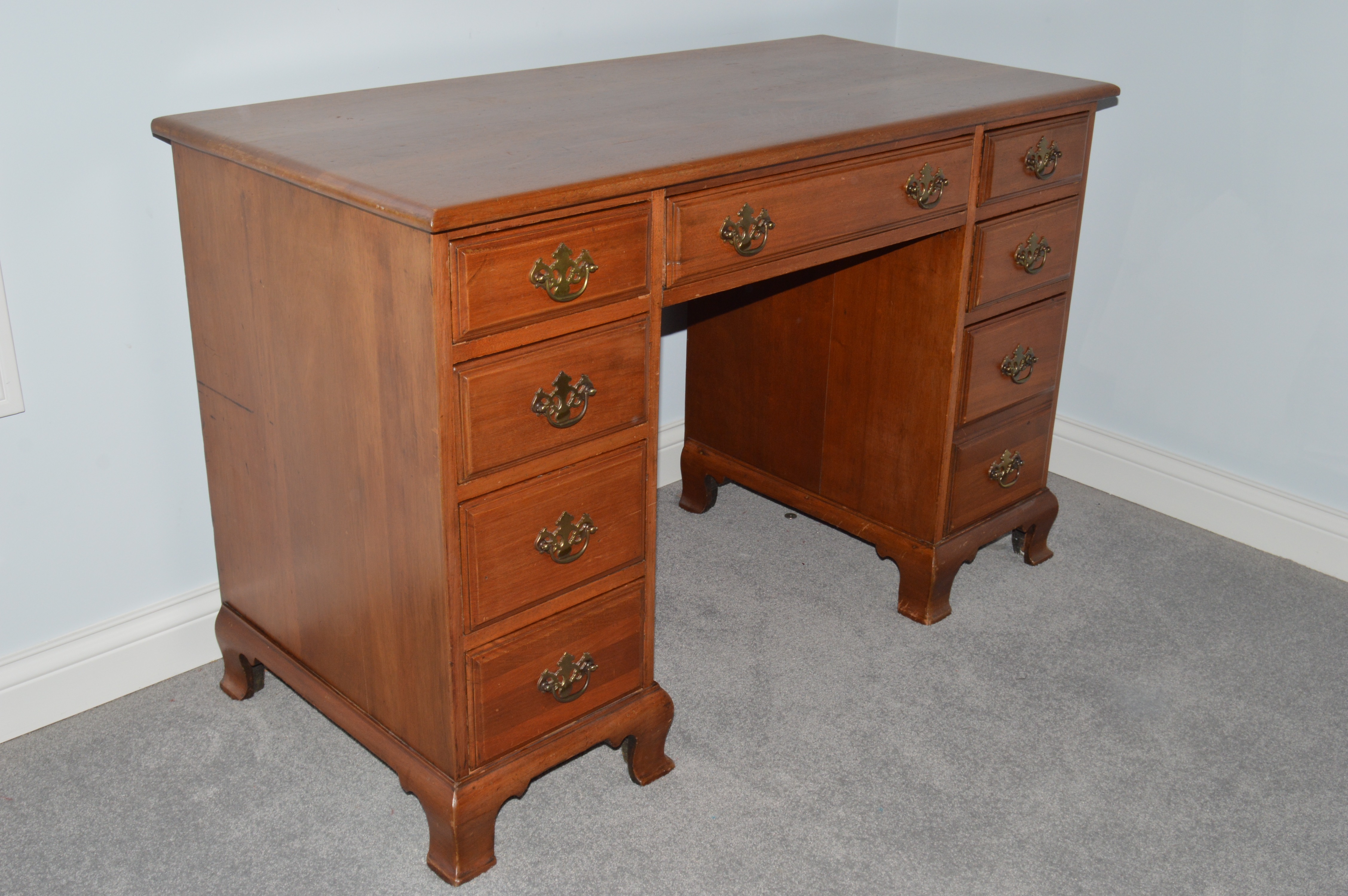 Chippendale Style Desk and Windsor Chair