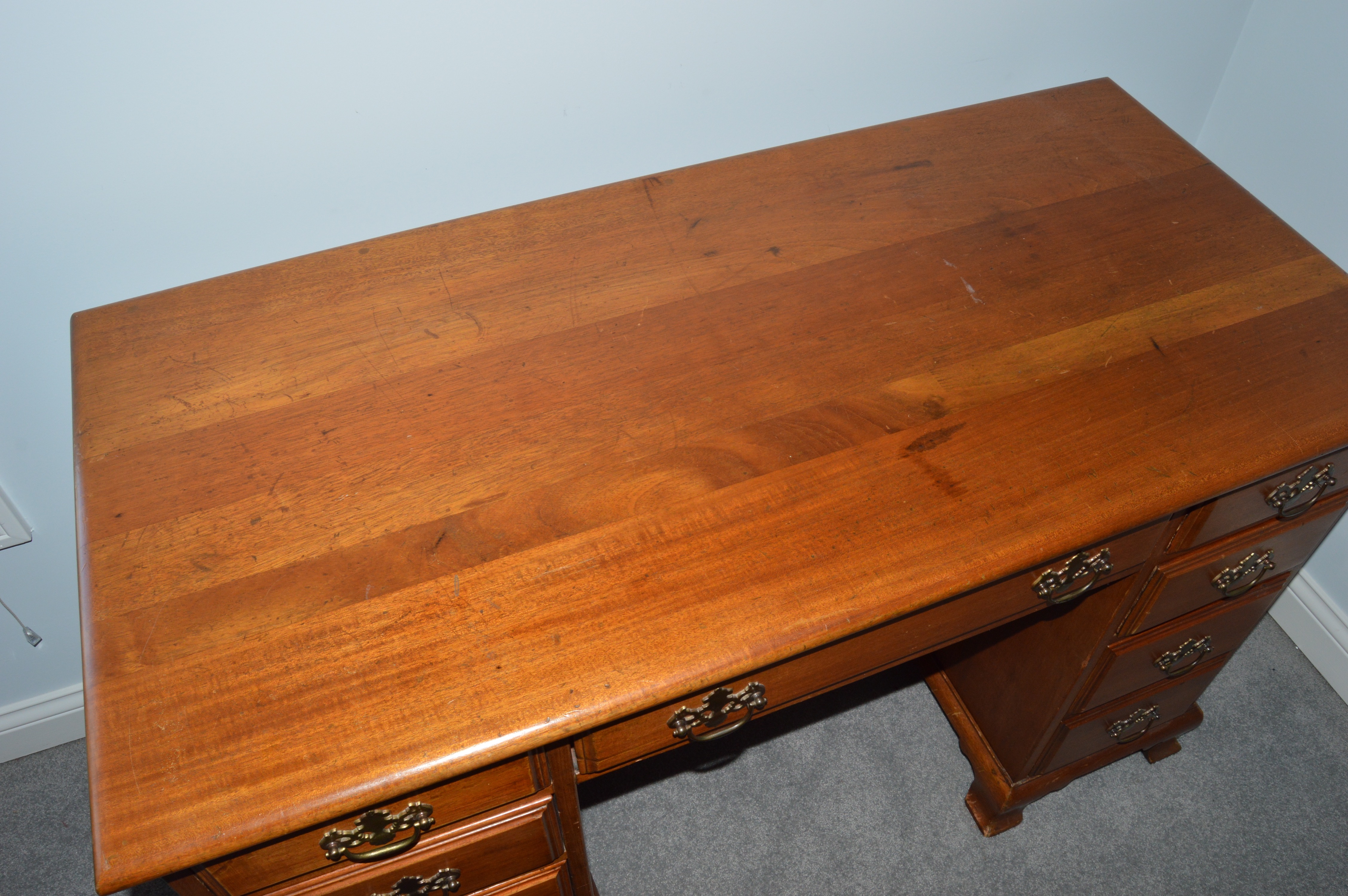 Chippendale Style Desk and Windsor Chair