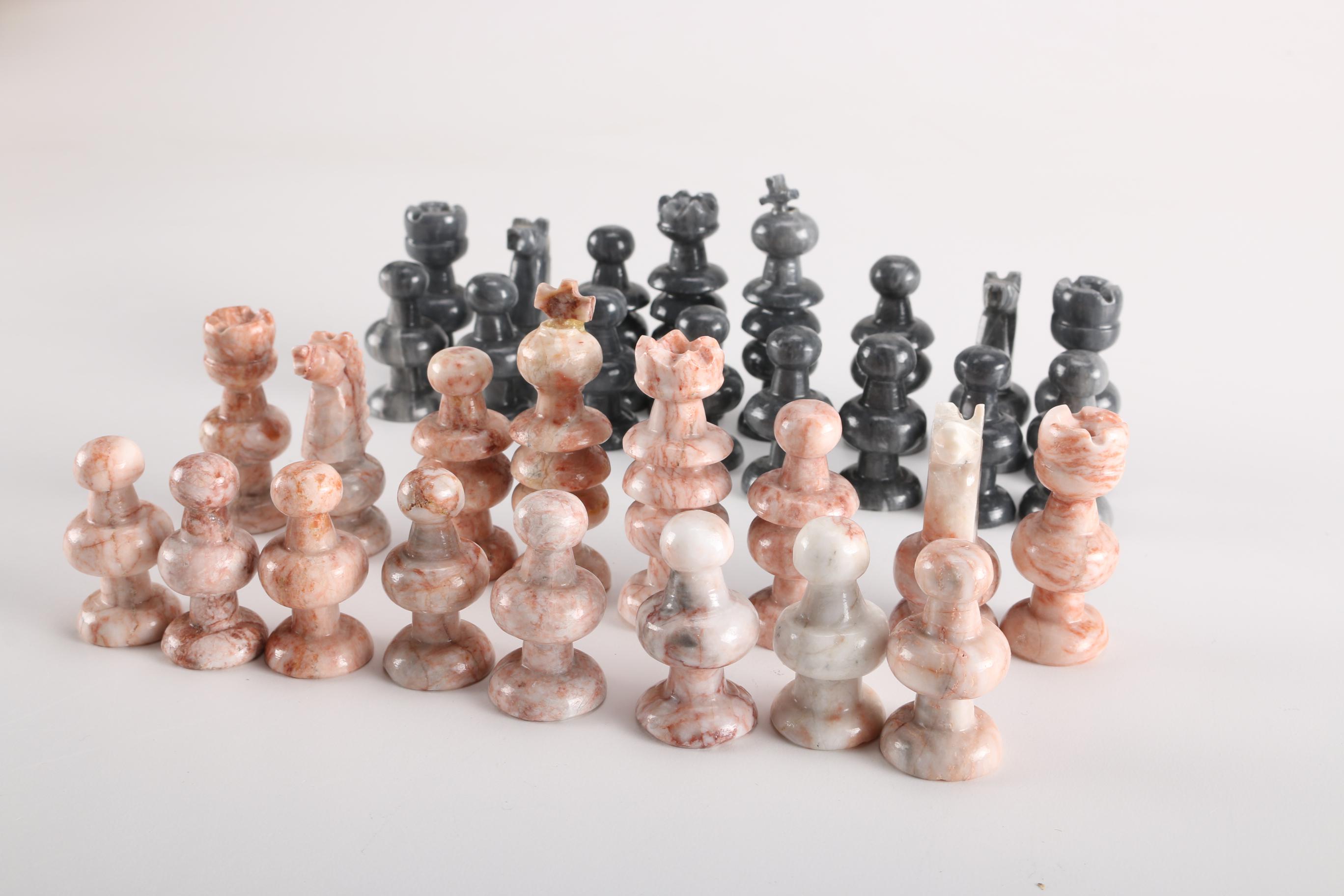Marble Chess Pieces