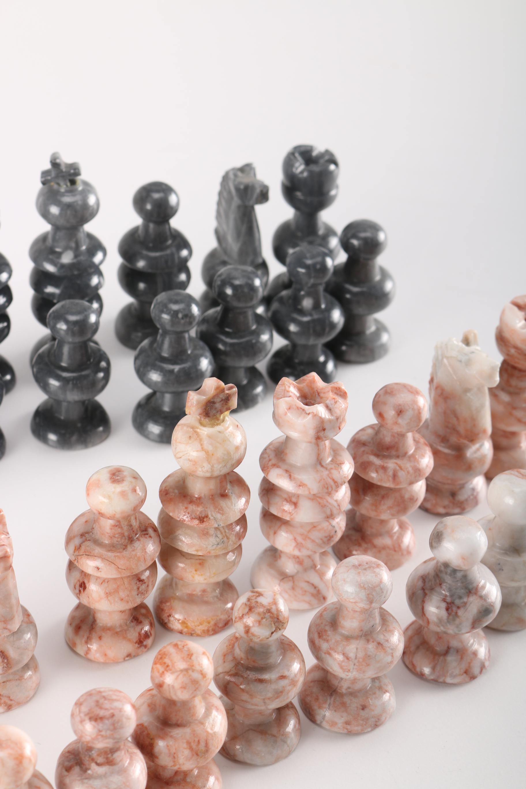 Marble Chess Pieces