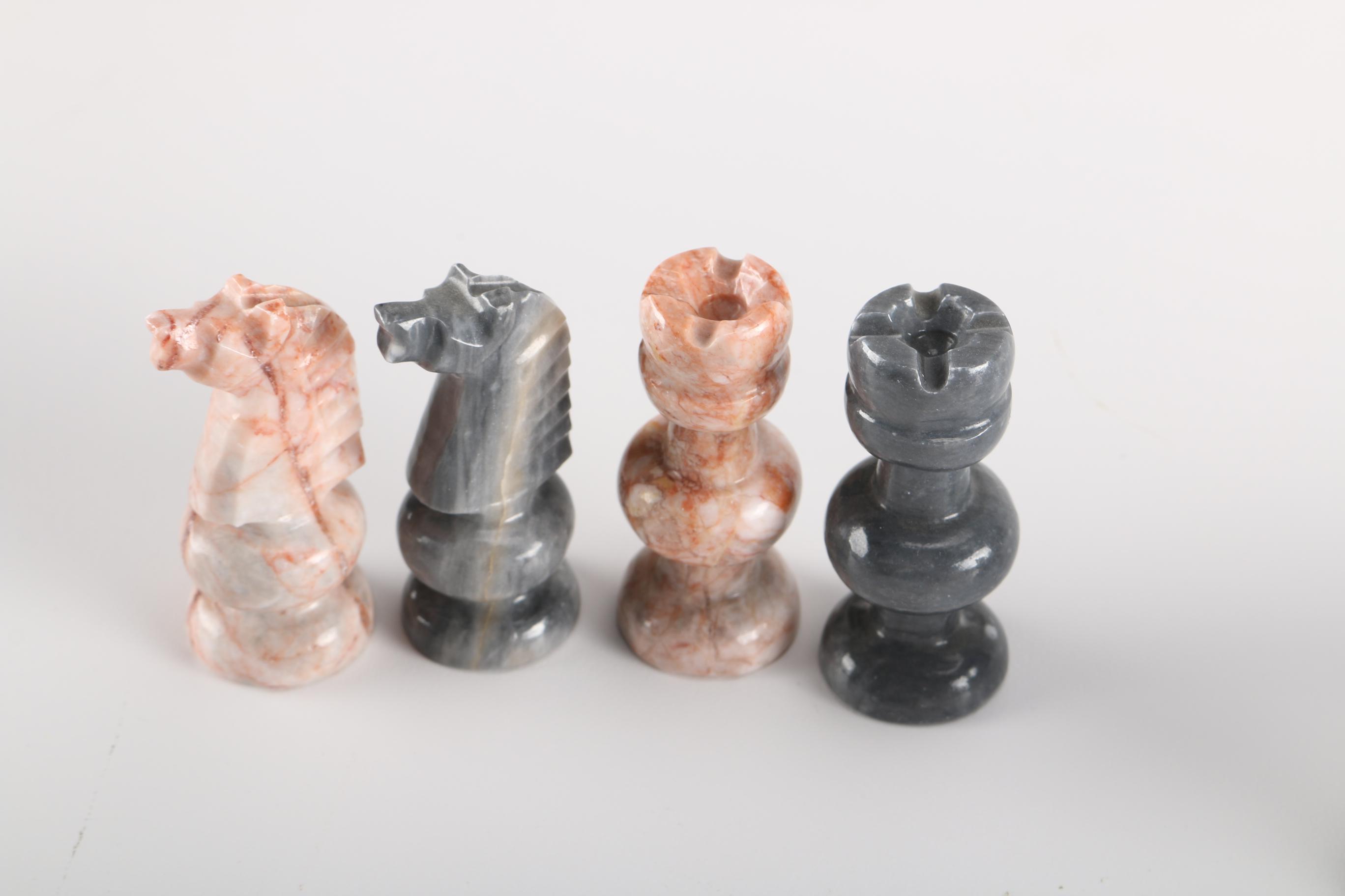 Marble Chess Pieces