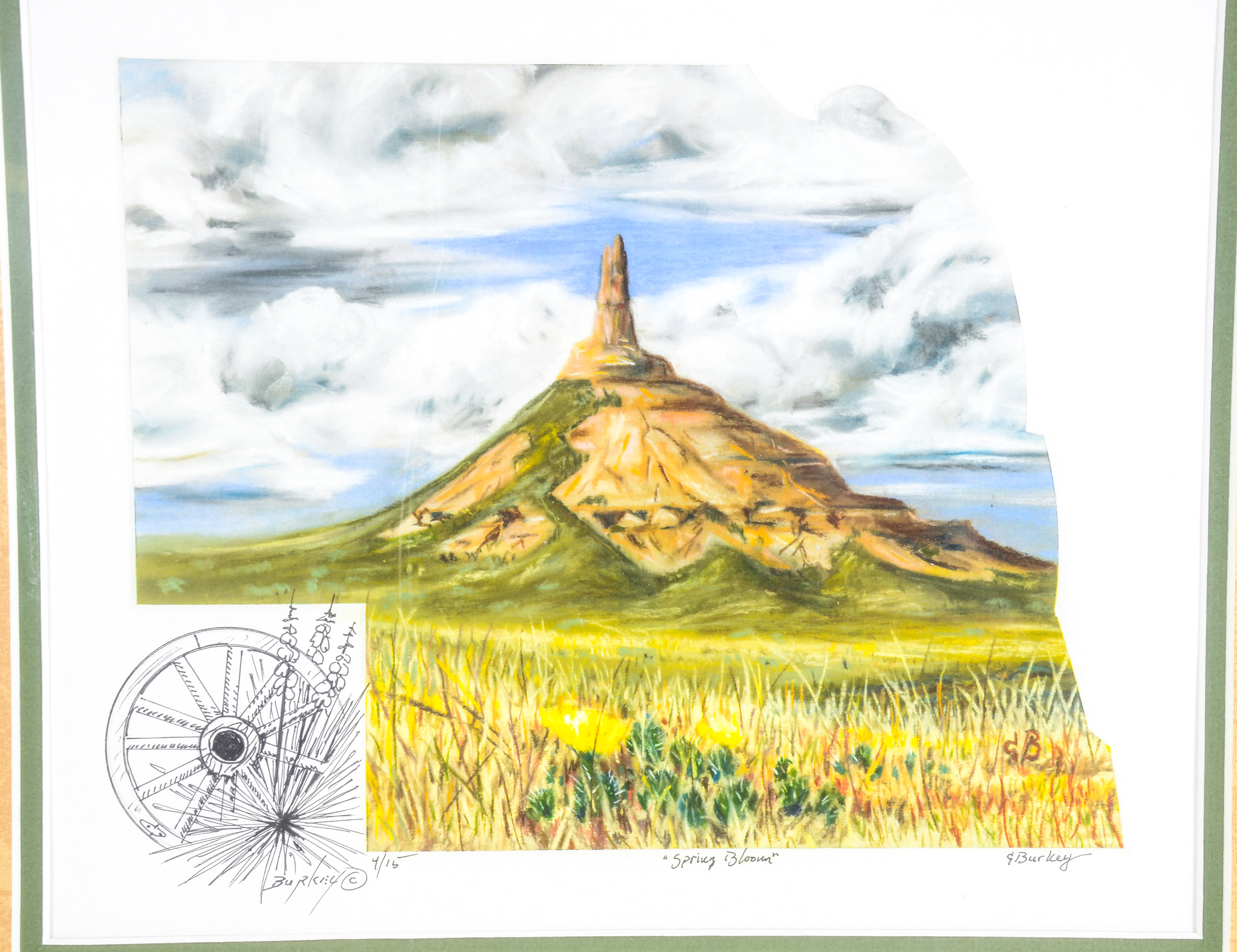 Kevin L. Burkey Print, "Spring Bloom"