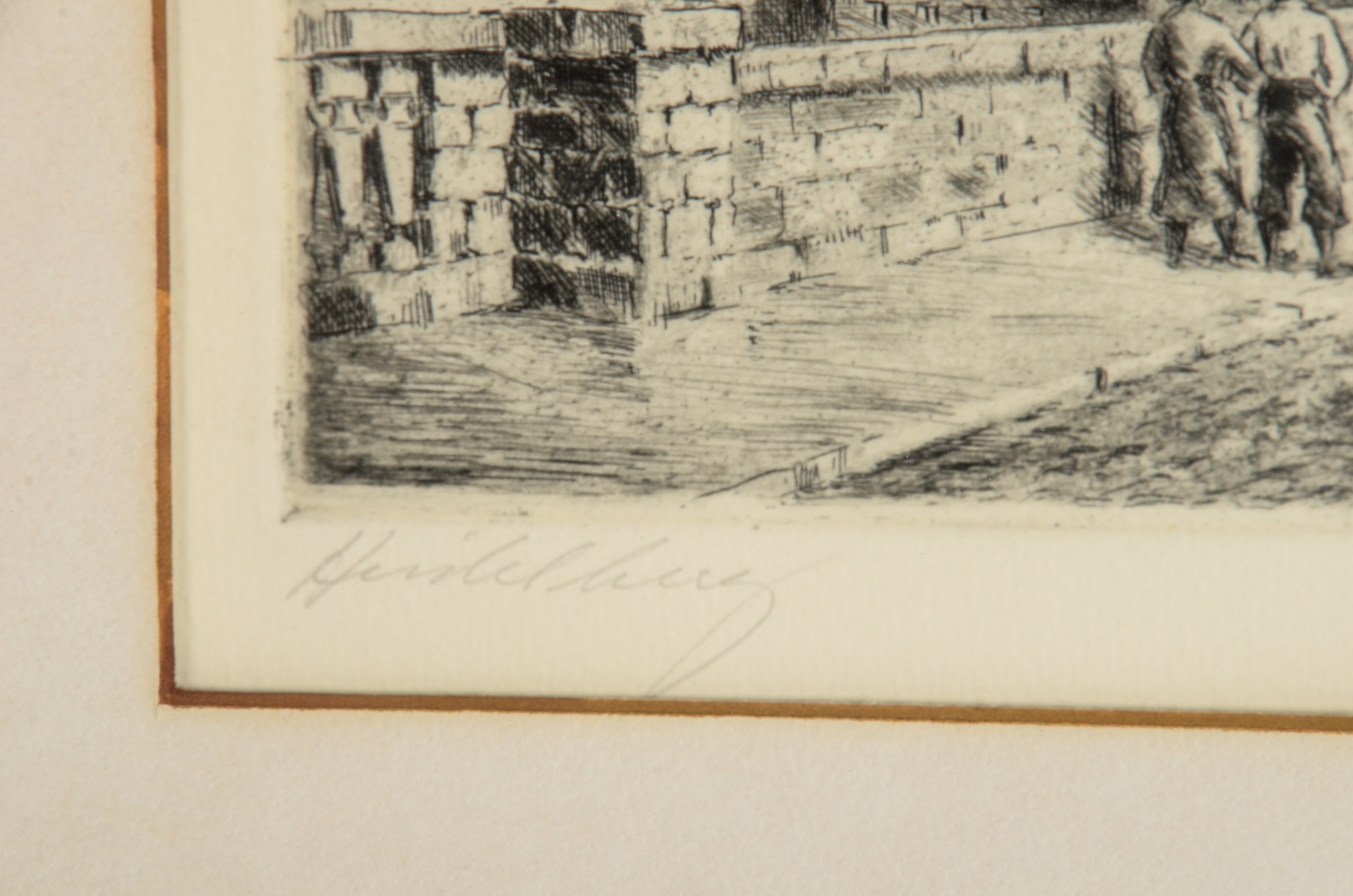 Pair of Signed Intaglio Prints Depicting Heidelberg