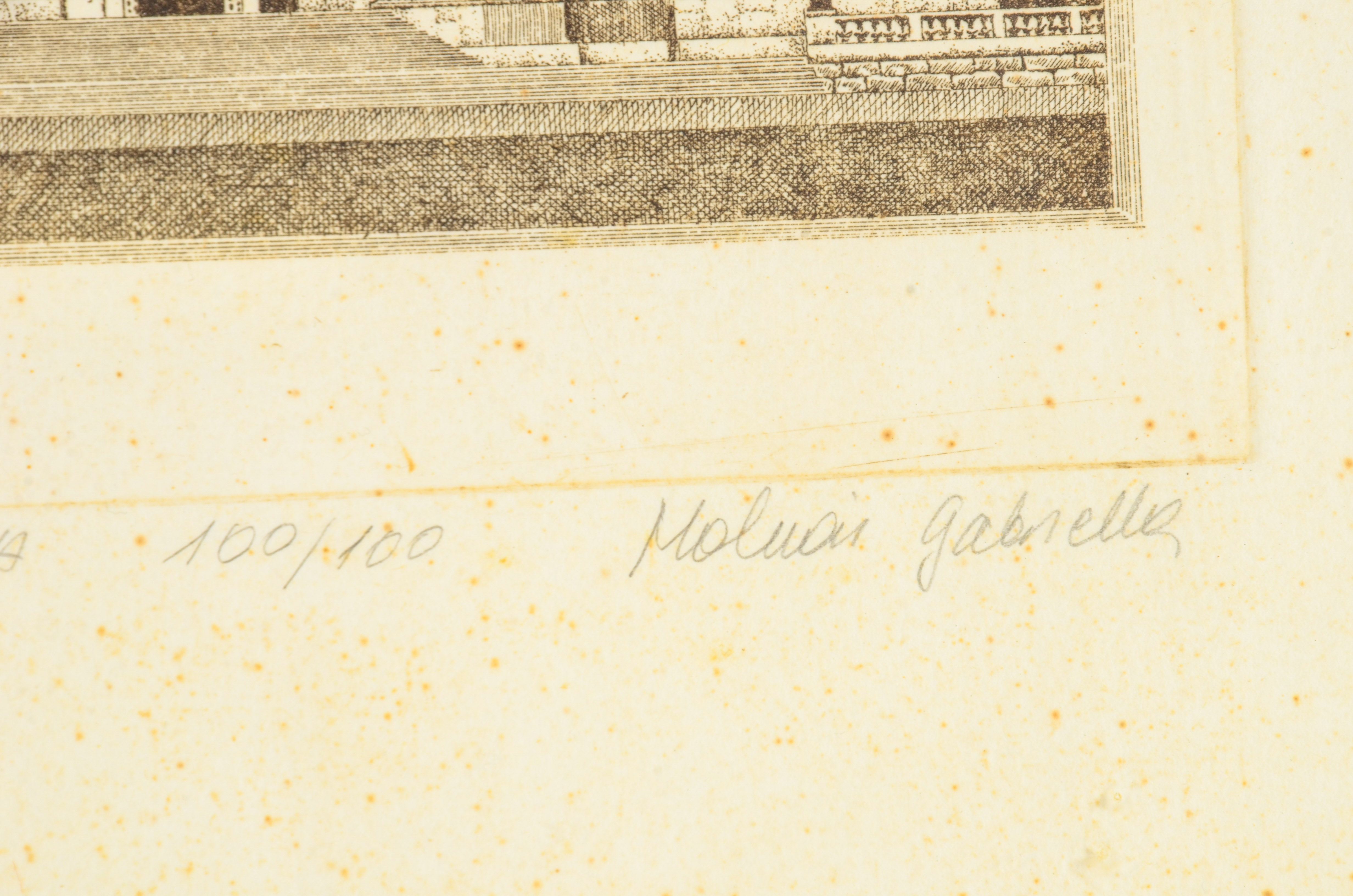 Artist-Signed and Numbered Etching "Szent Istvan Bazilika"