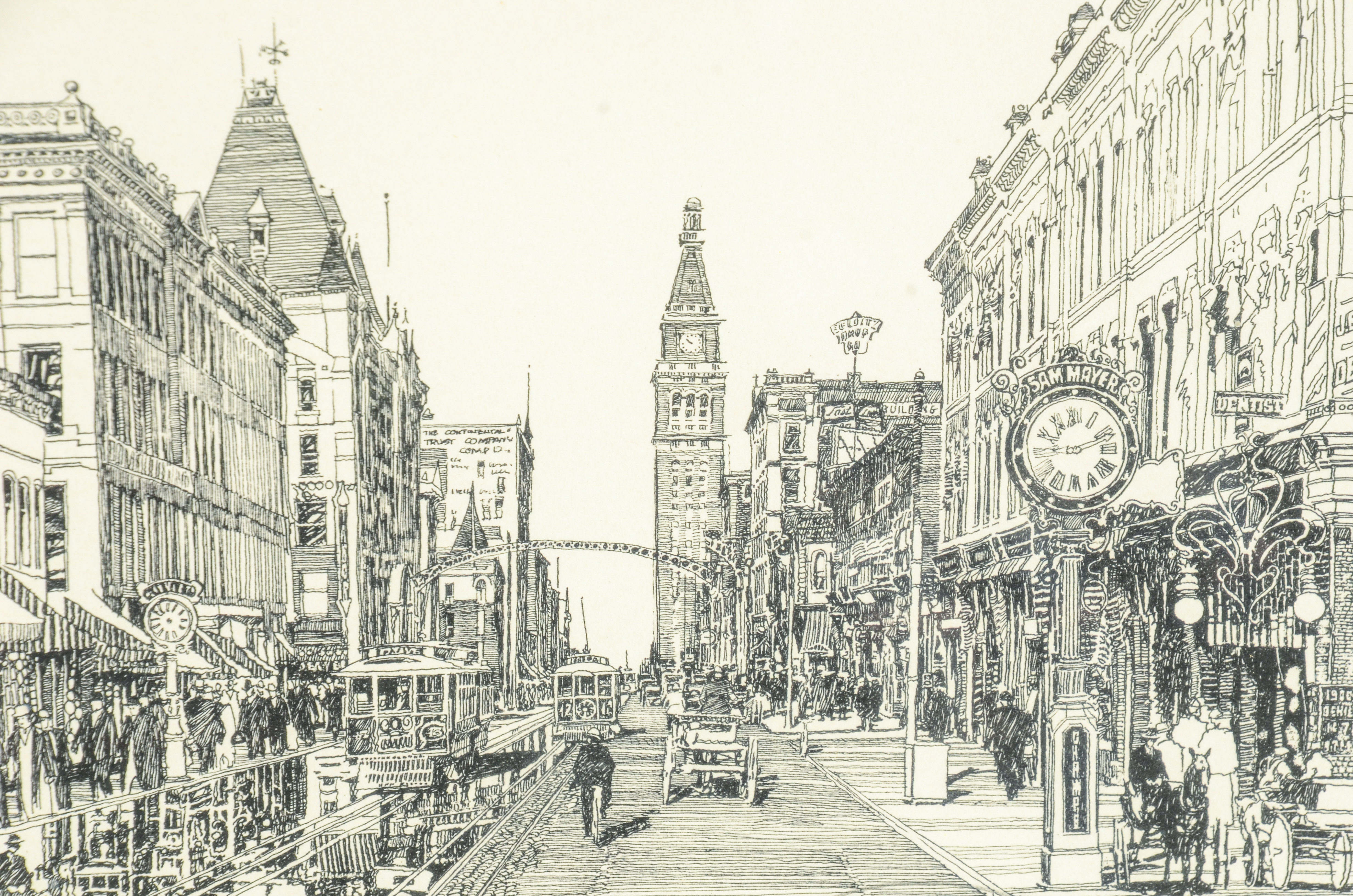 Giclée Print of 16th Street in Denver Colorado