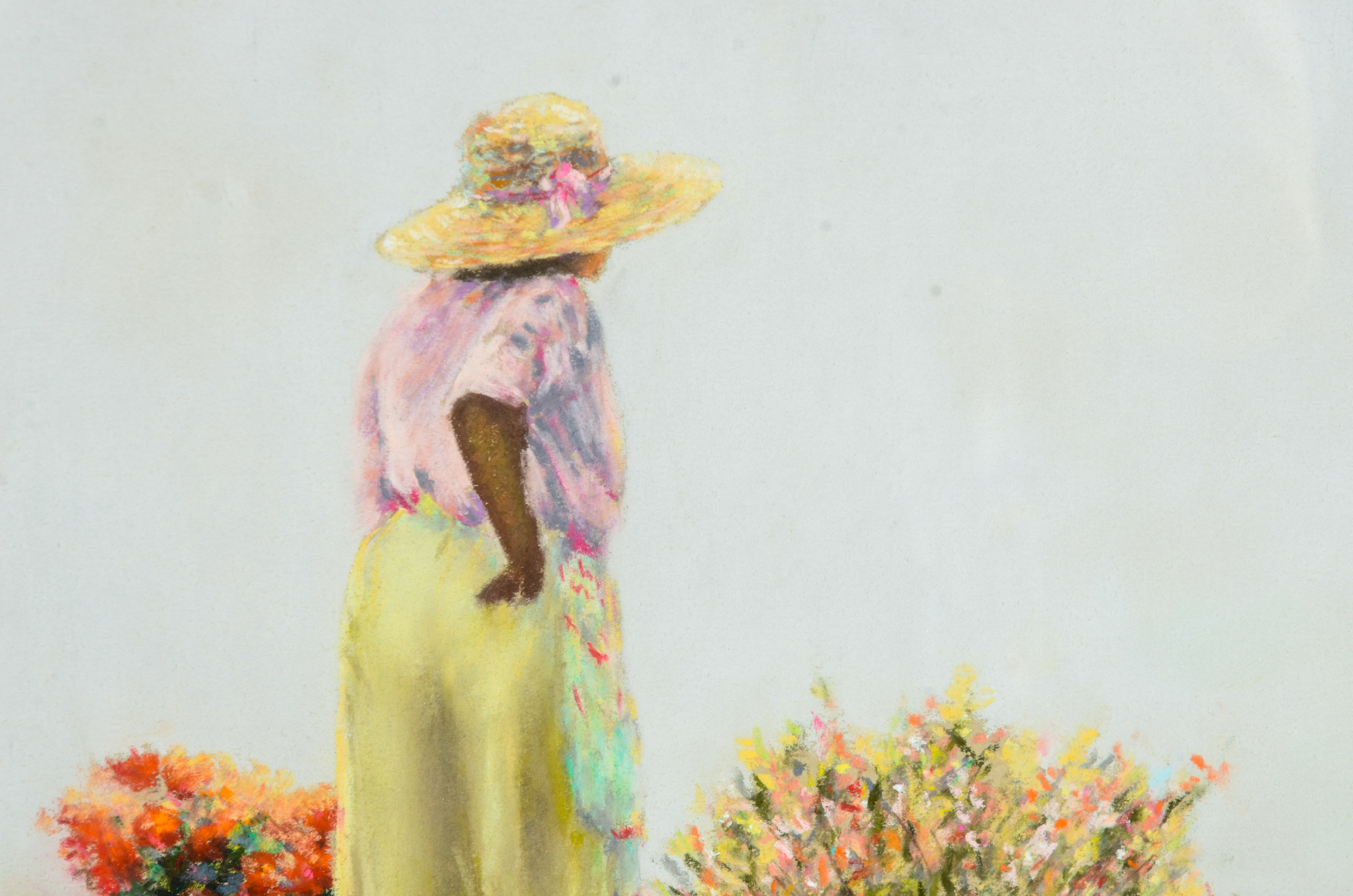 John Flores Original Pastel Drawing