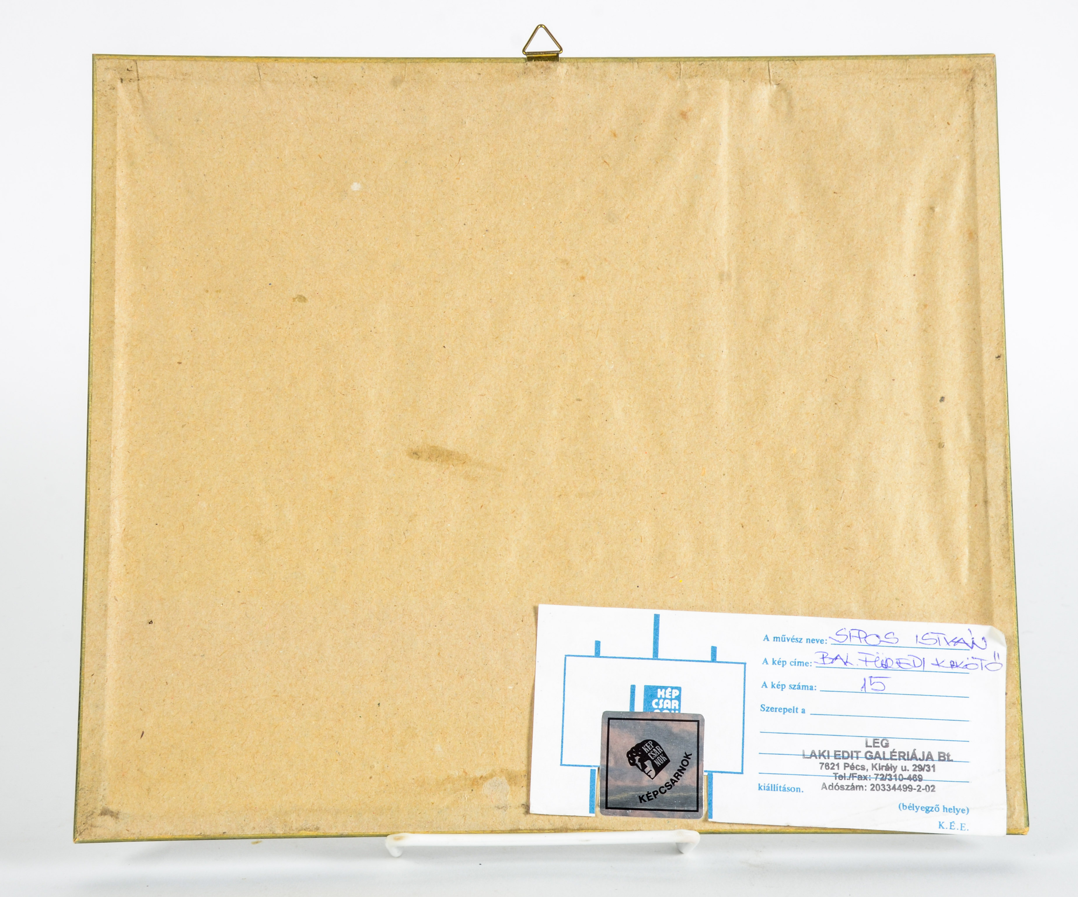 Sipos Istvan Aquatint Depicting Docked Boats