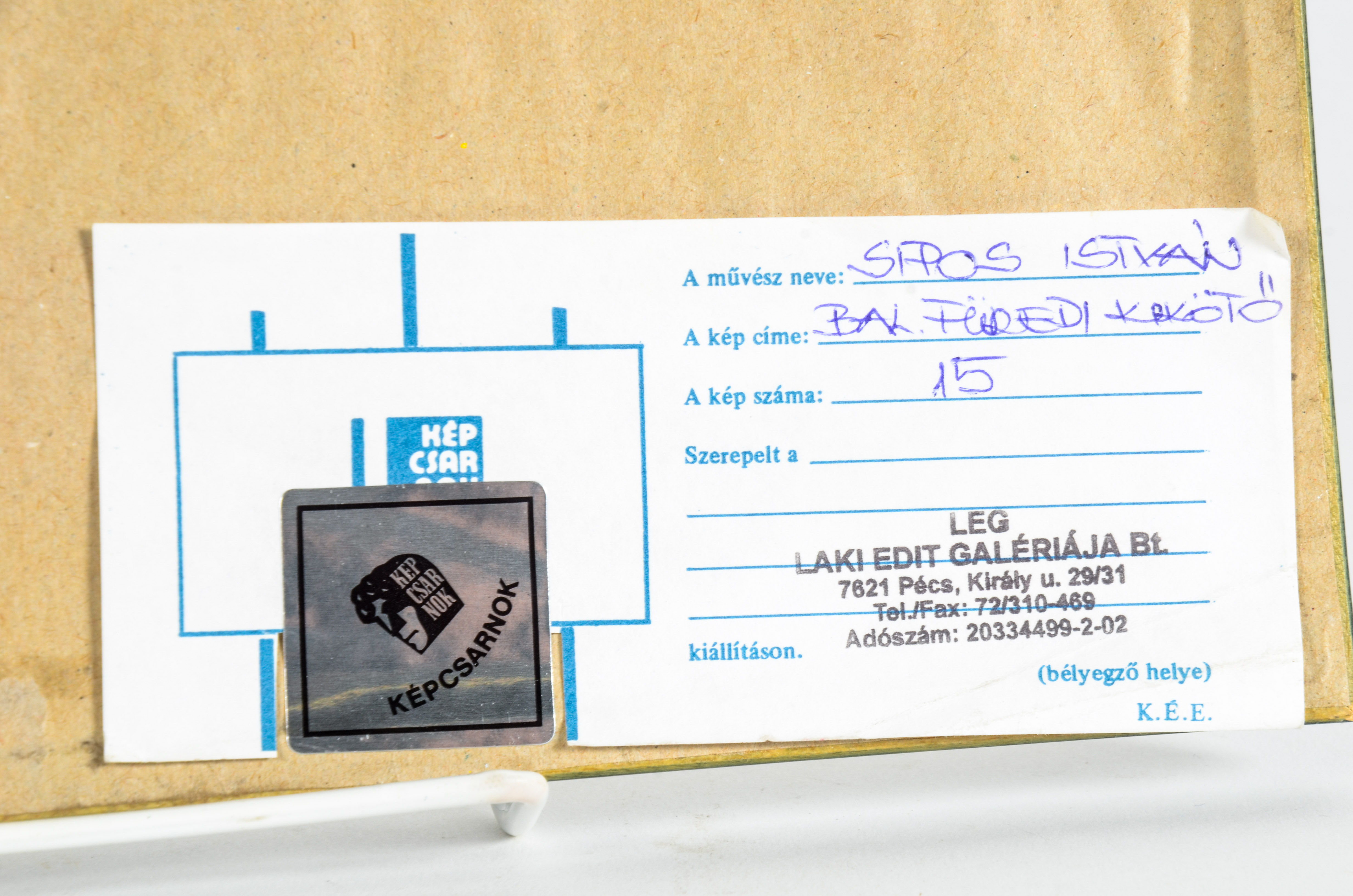 Sipos Istvan Aquatint Depicting Docked Boats