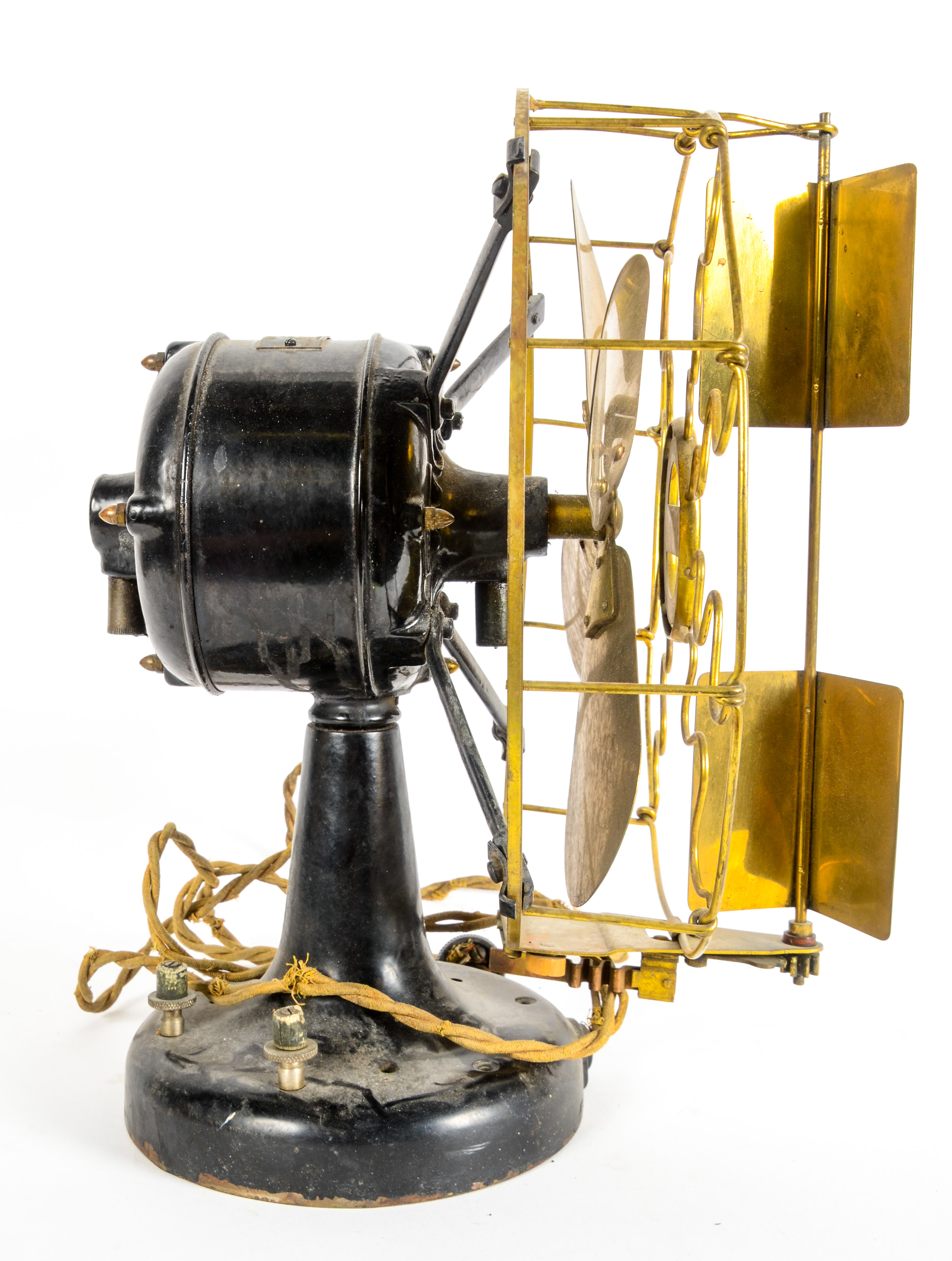 Vintage Hawthorn Brass Fan