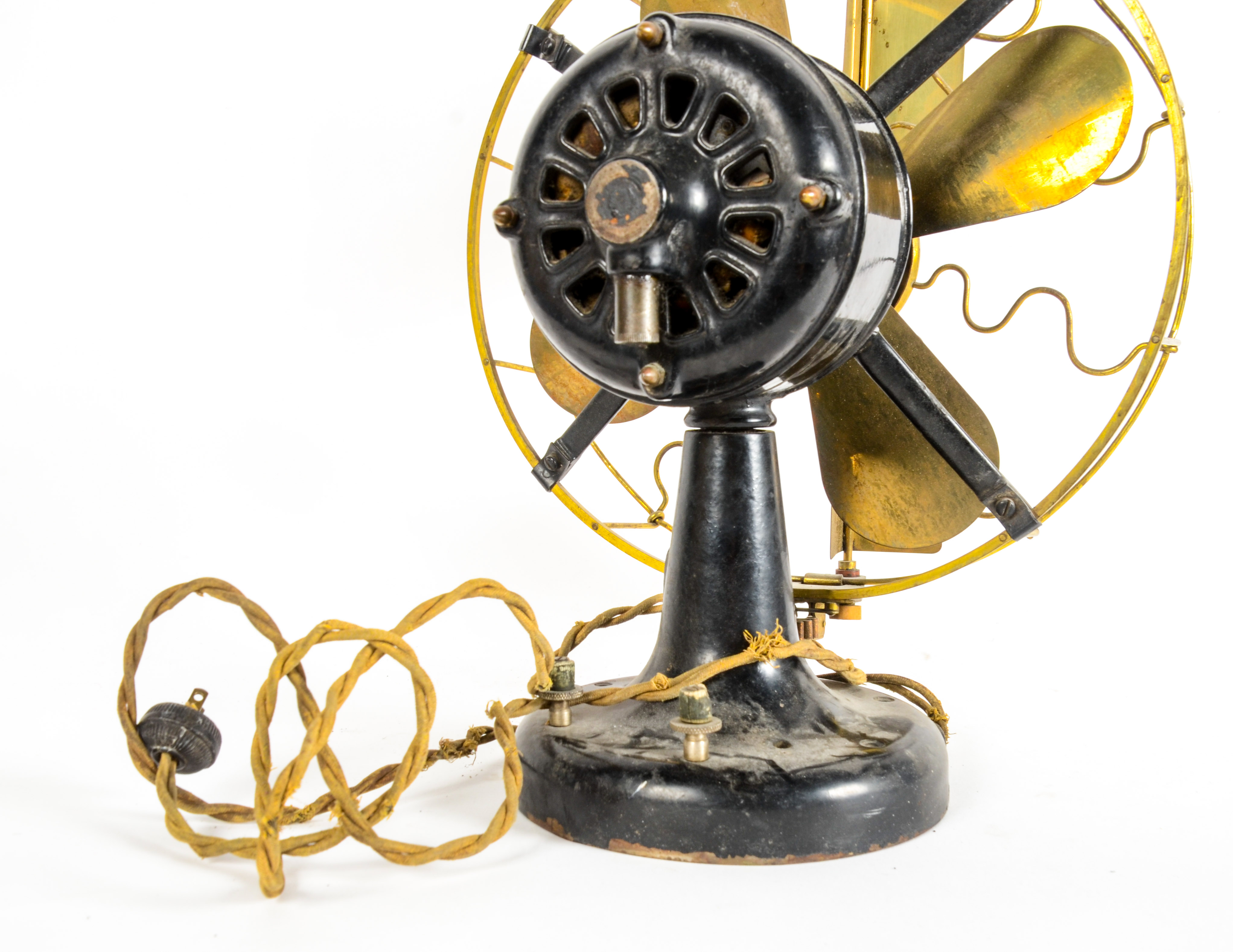 Vintage Hawthorn Brass Fan