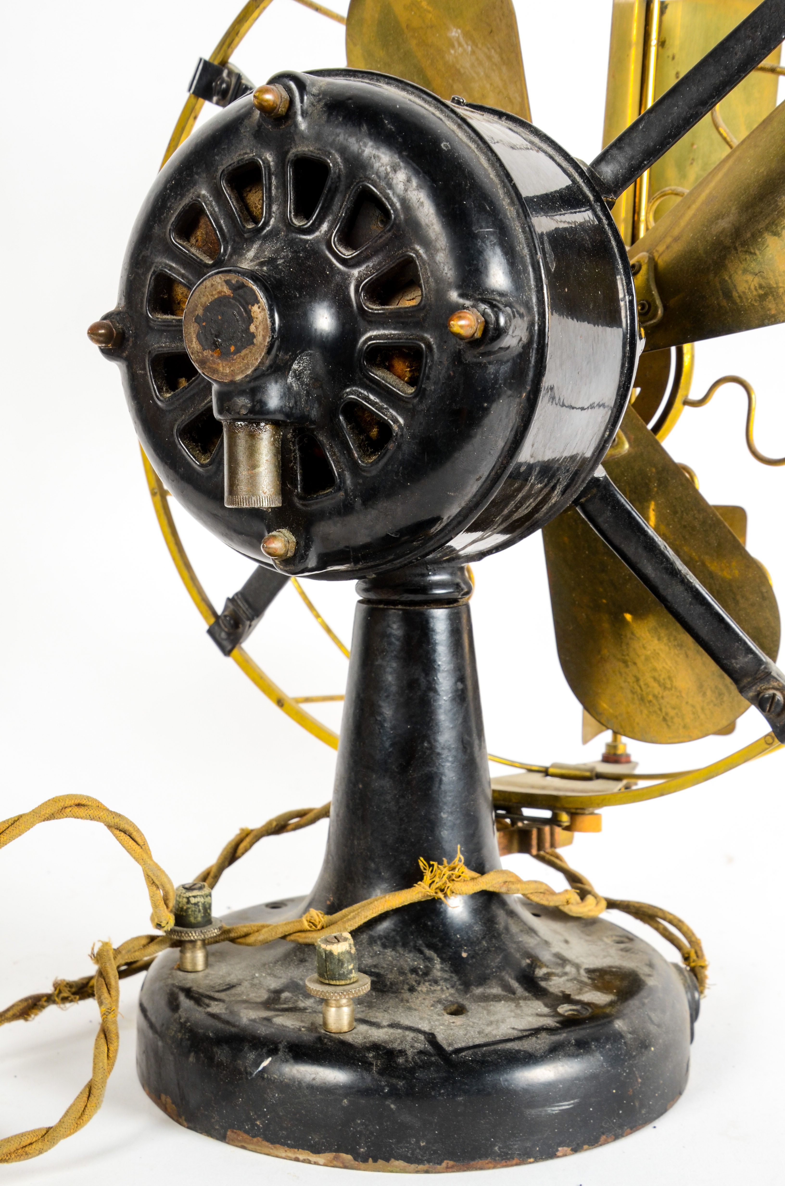 Vintage Hawthorn Brass Fan