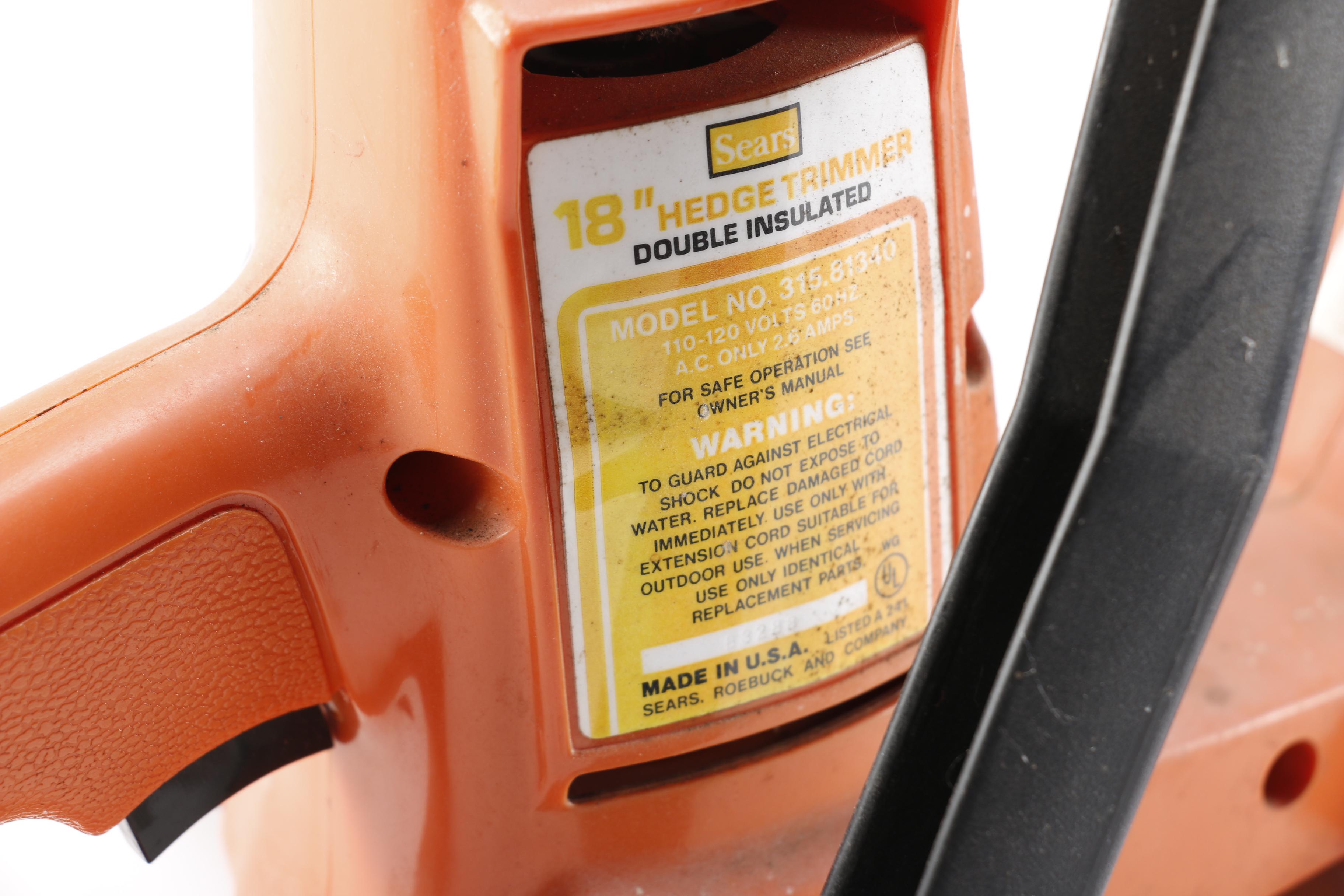 Craftsman Electric Hedge Trimmer