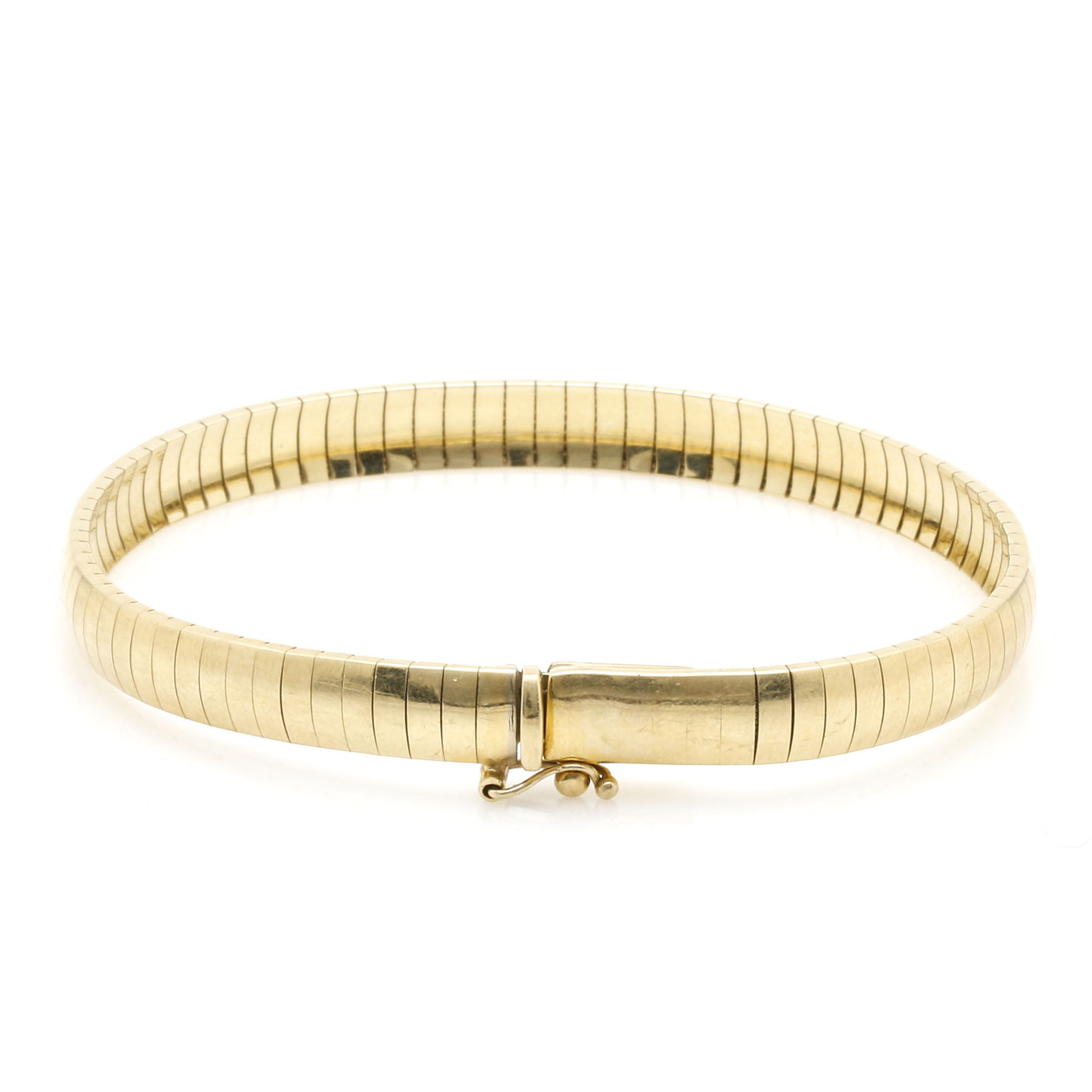 14K Yellow Gold Omega Bracelet