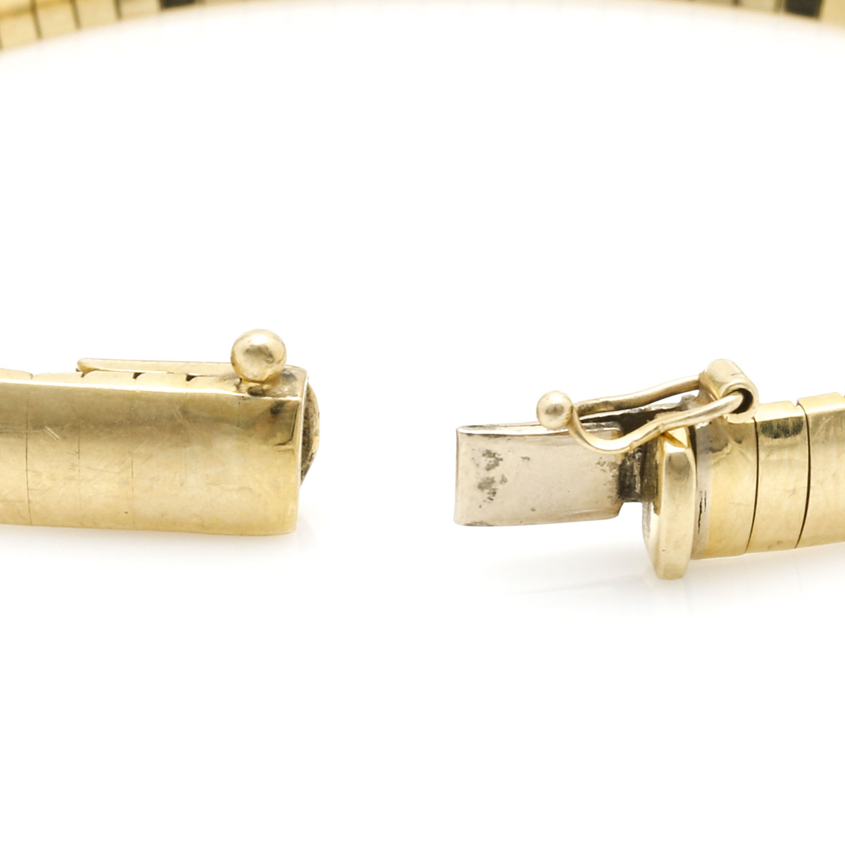 14K Yellow Gold Omega Bracelet